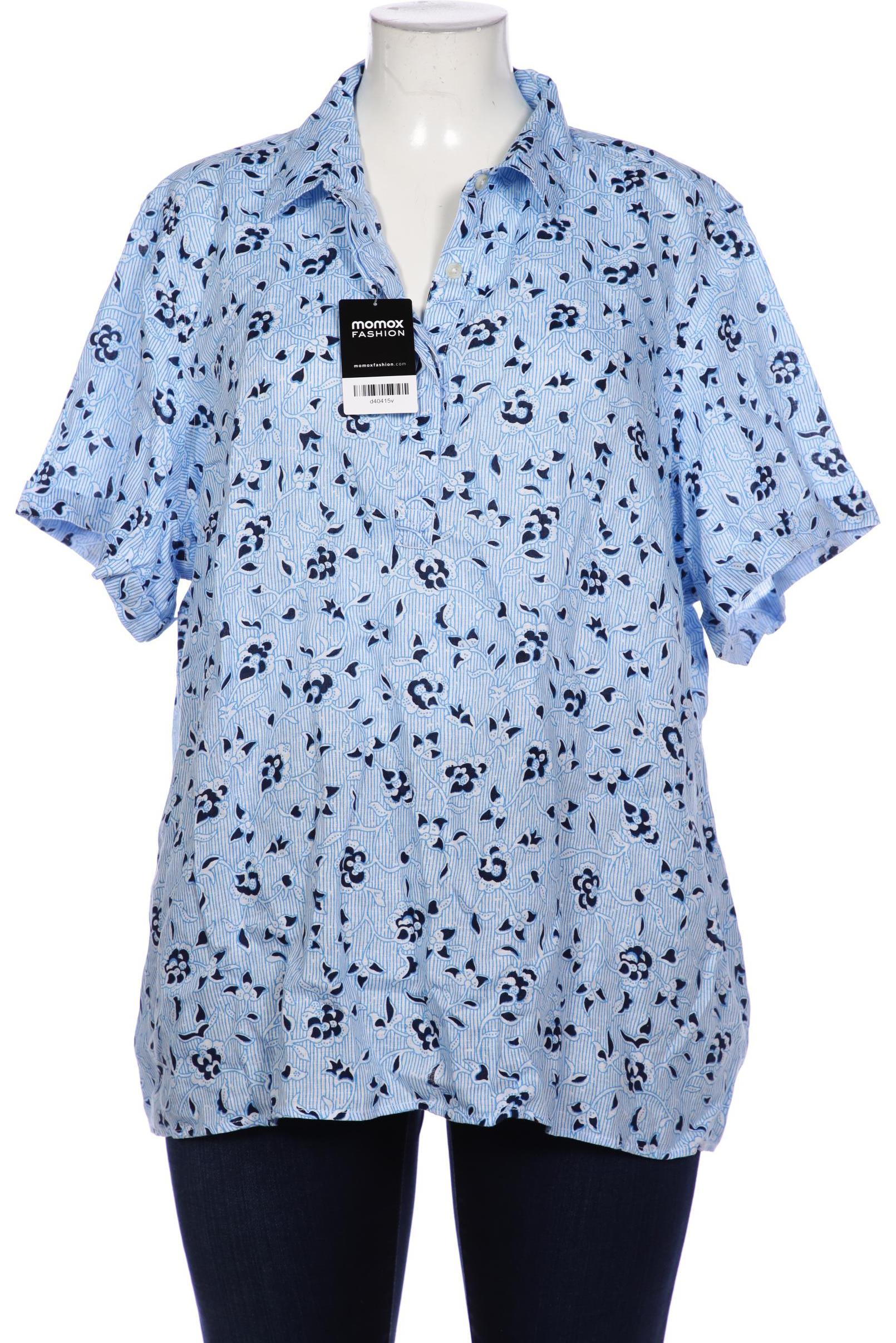 

Lands End Damen Bluse, blau, Gr. 52