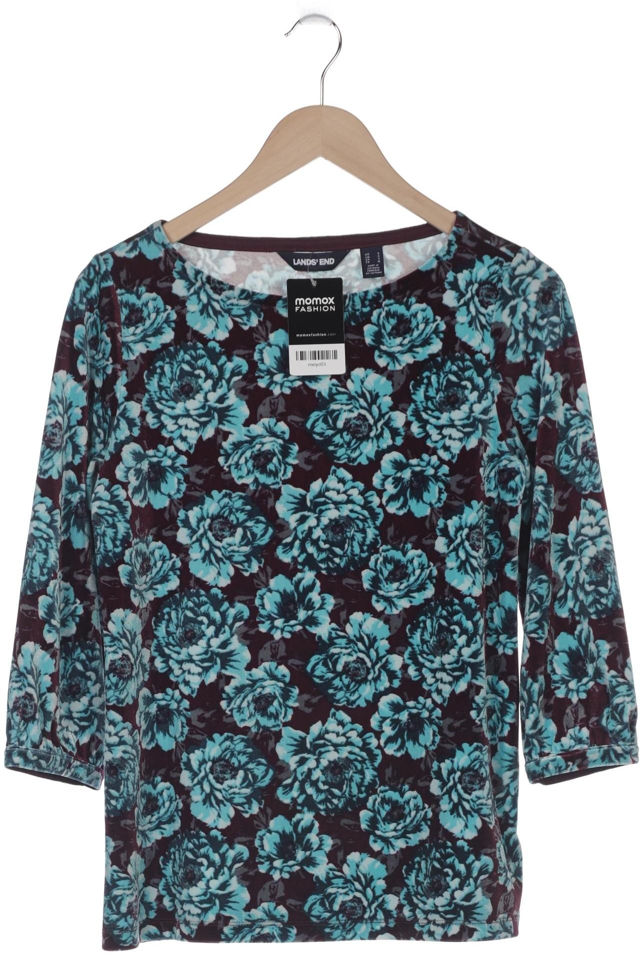 

Lands End Damen Langarmshirt, blau, Gr. 36