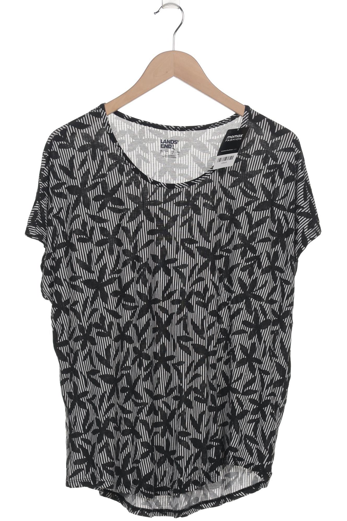 

Lands End Damen T-Shirt, schwarz, Gr. 44