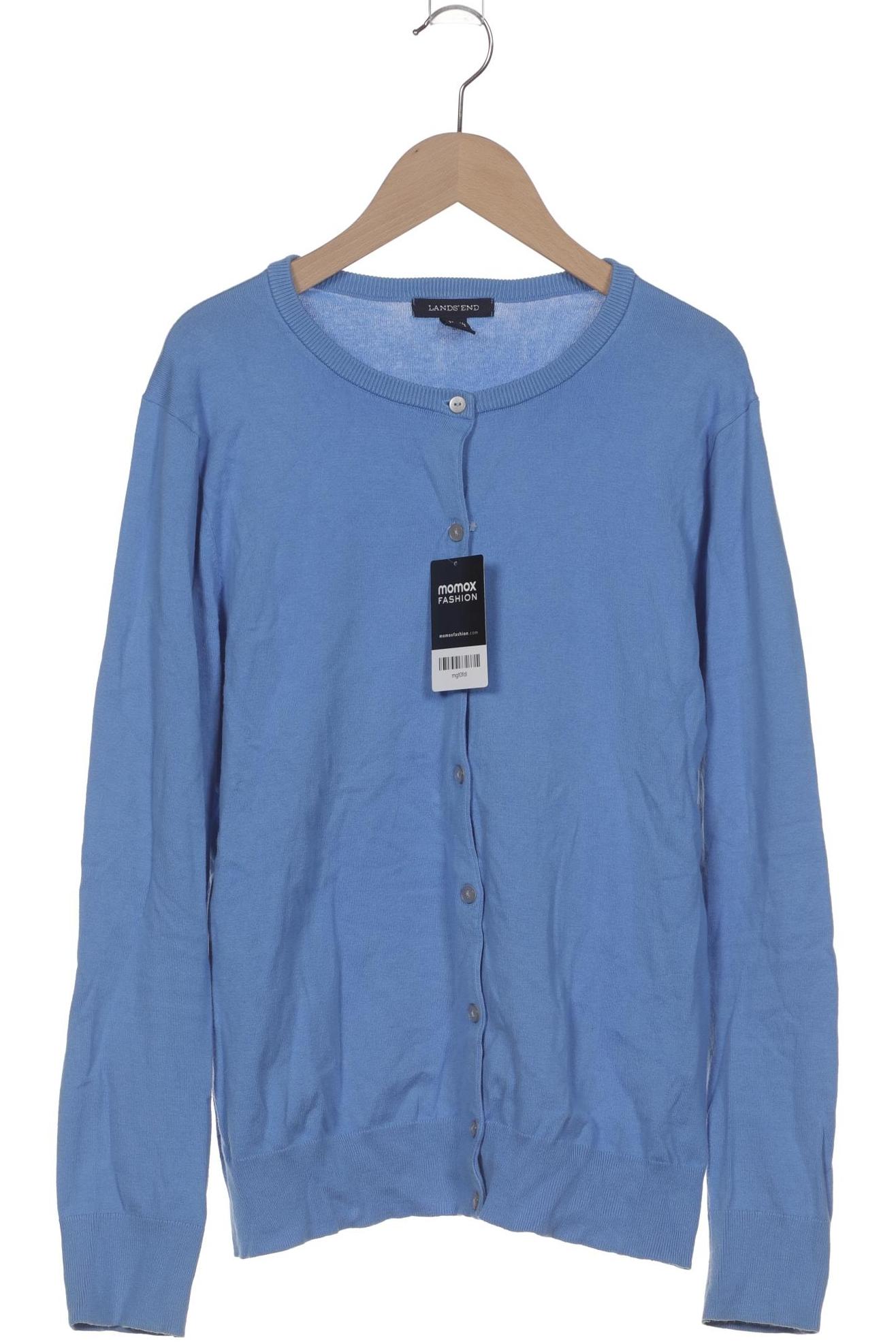 

Lands End Damen Strickjacke, blau, Gr. 38