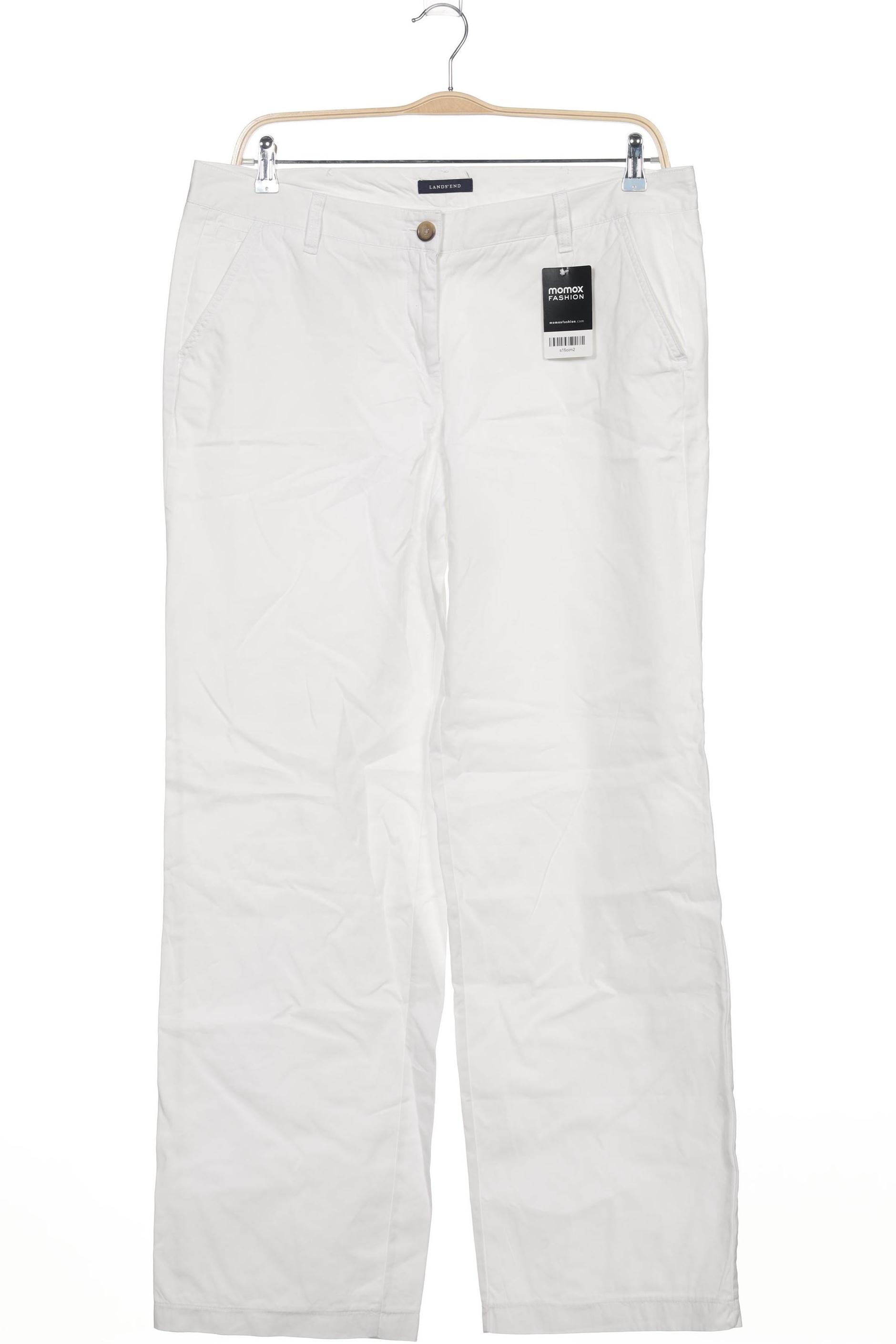 

Lands End Damen Stoffhose, weiß, Gr. 44