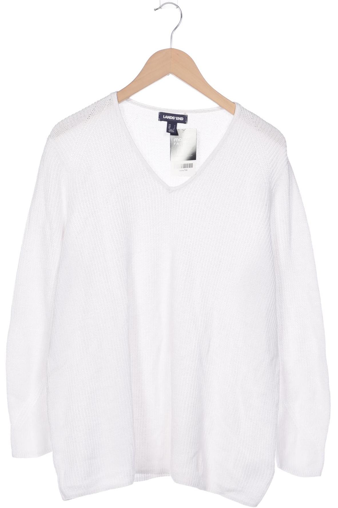 

Lands End Damen Pullover, weiß, Gr. 42
