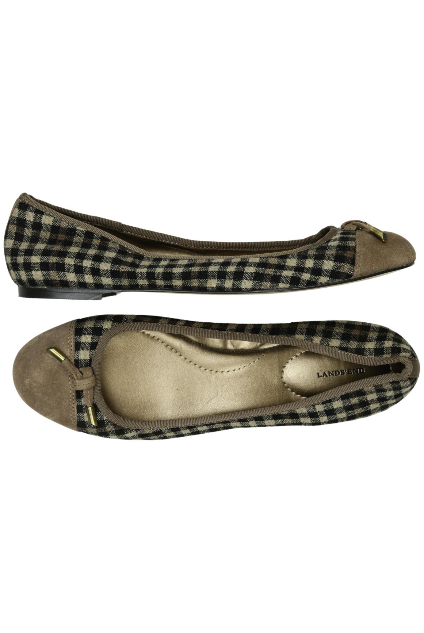 

Lands End Damen Ballerinas, braun, Gr. 41
