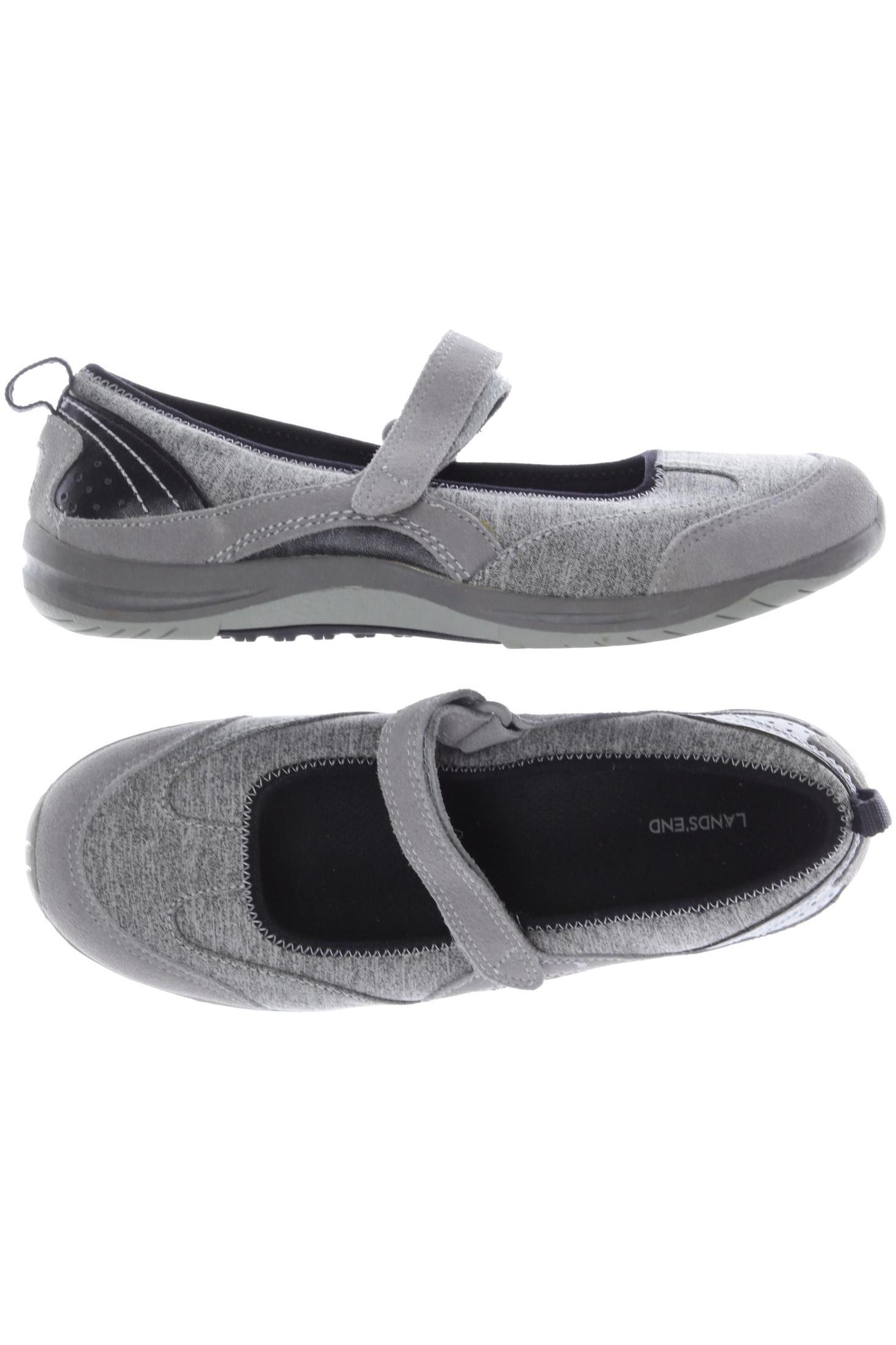 

Lands End Damen Ballerinas, grau, Gr. 38.5