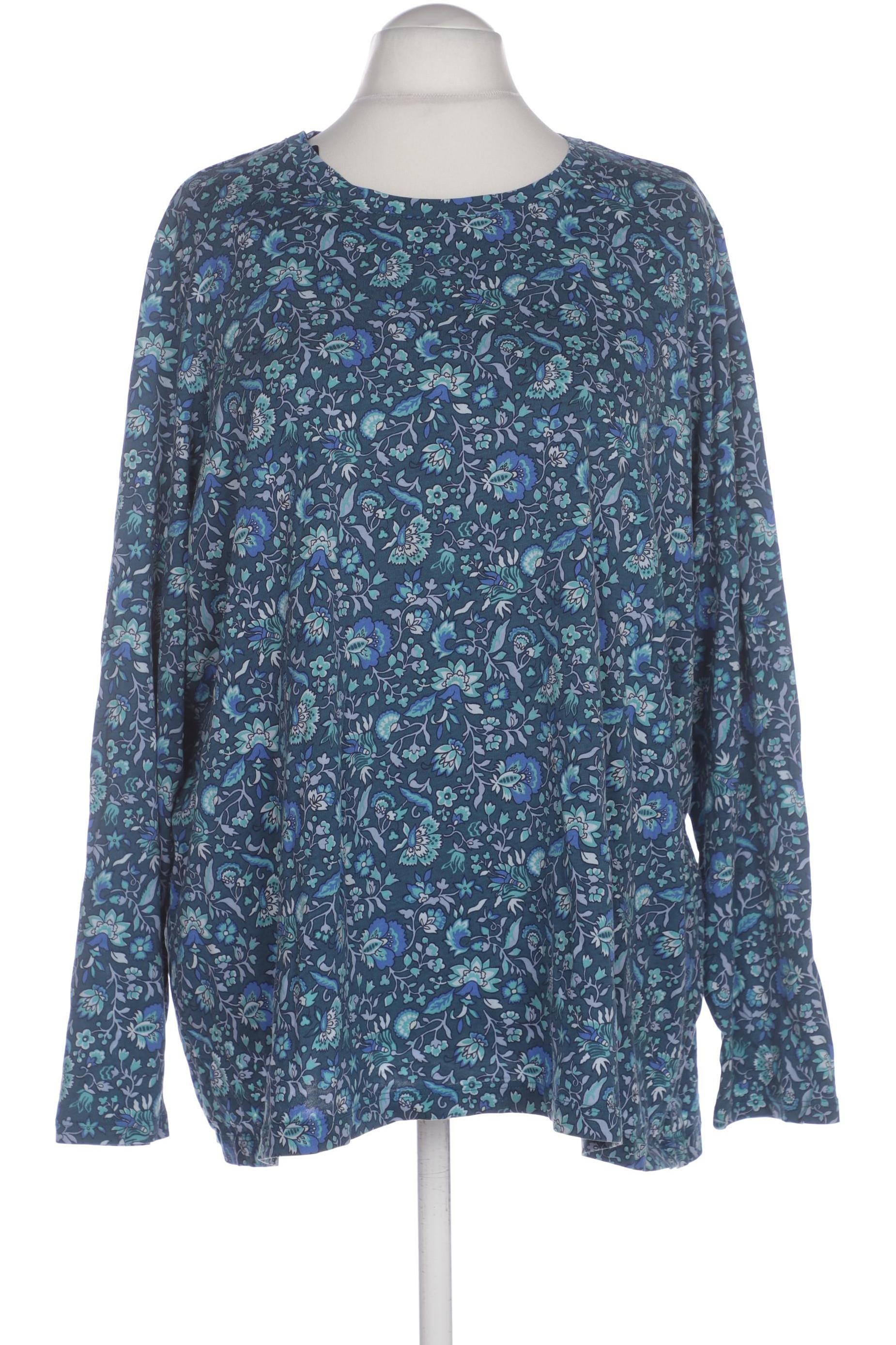 

Lands End Damen Langarmshirt, blau, Gr. 56