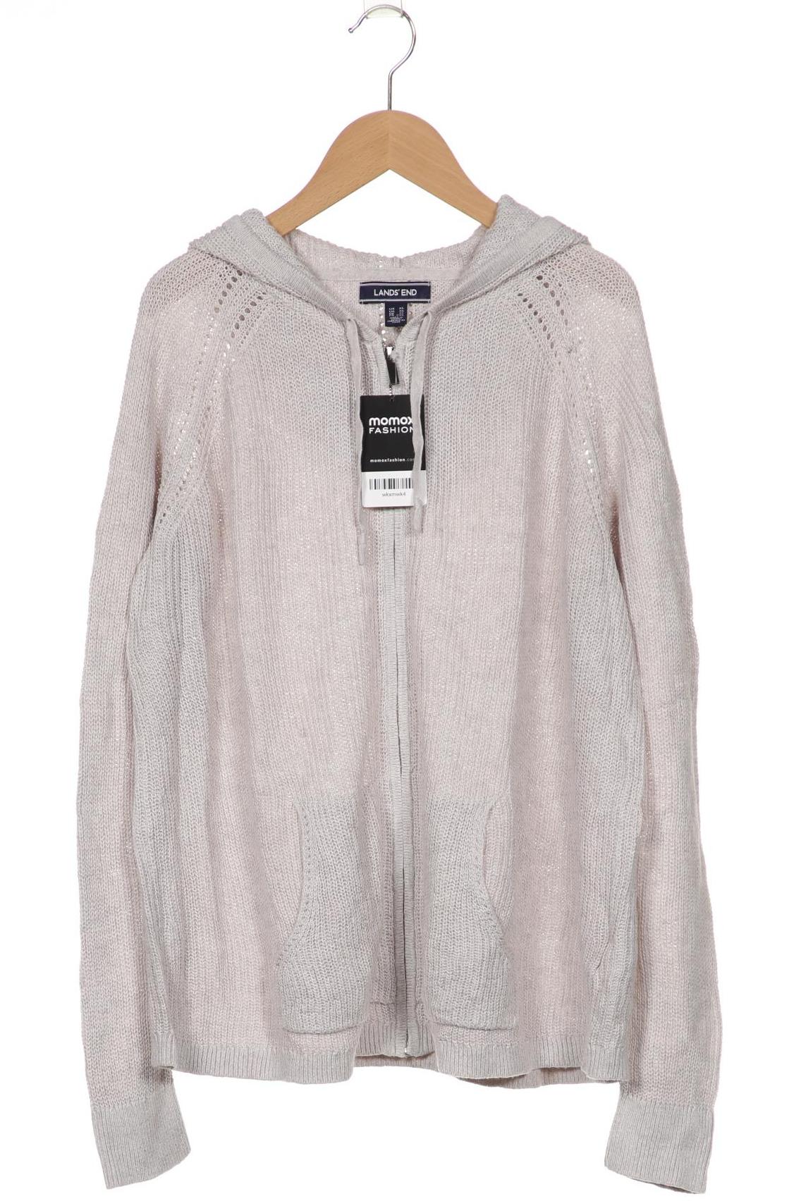 

Lands End Damen Strickjacke, grau, Gr. 44