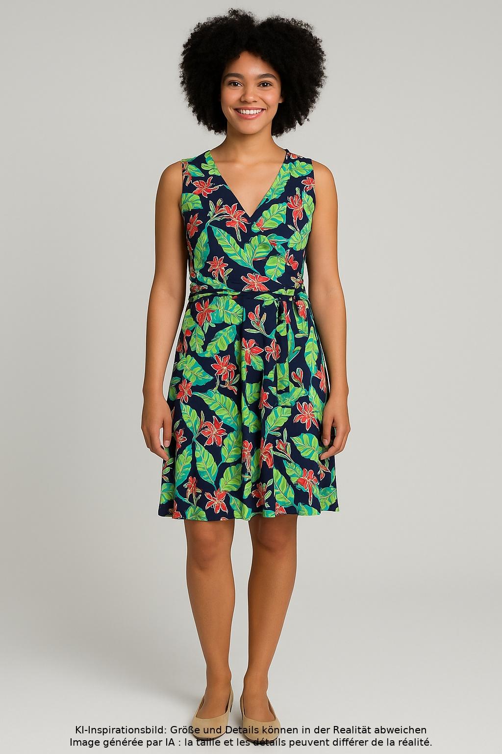 

Lands End Damen Kleid, mehrfarbig, Gr. 38