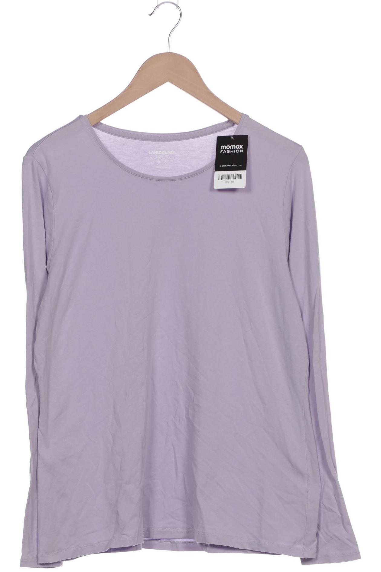 

Lands End Damen Langarmshirt, flieder, Gr. 44