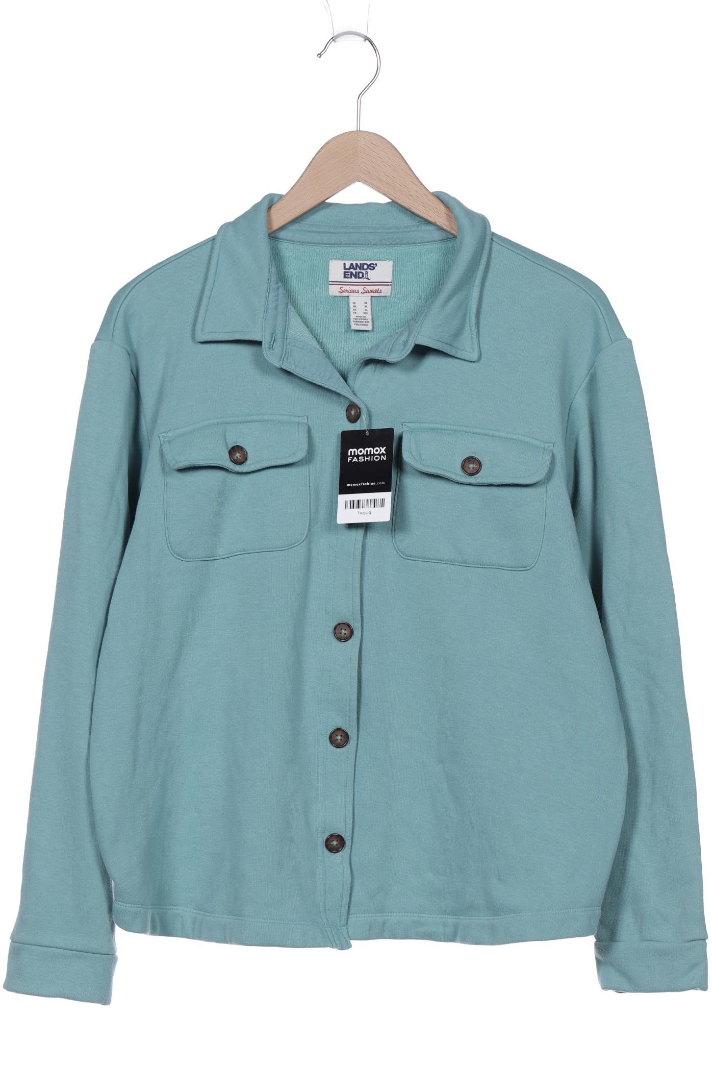 

Lands End Damen Sweatshirt, türkis, Gr. 44