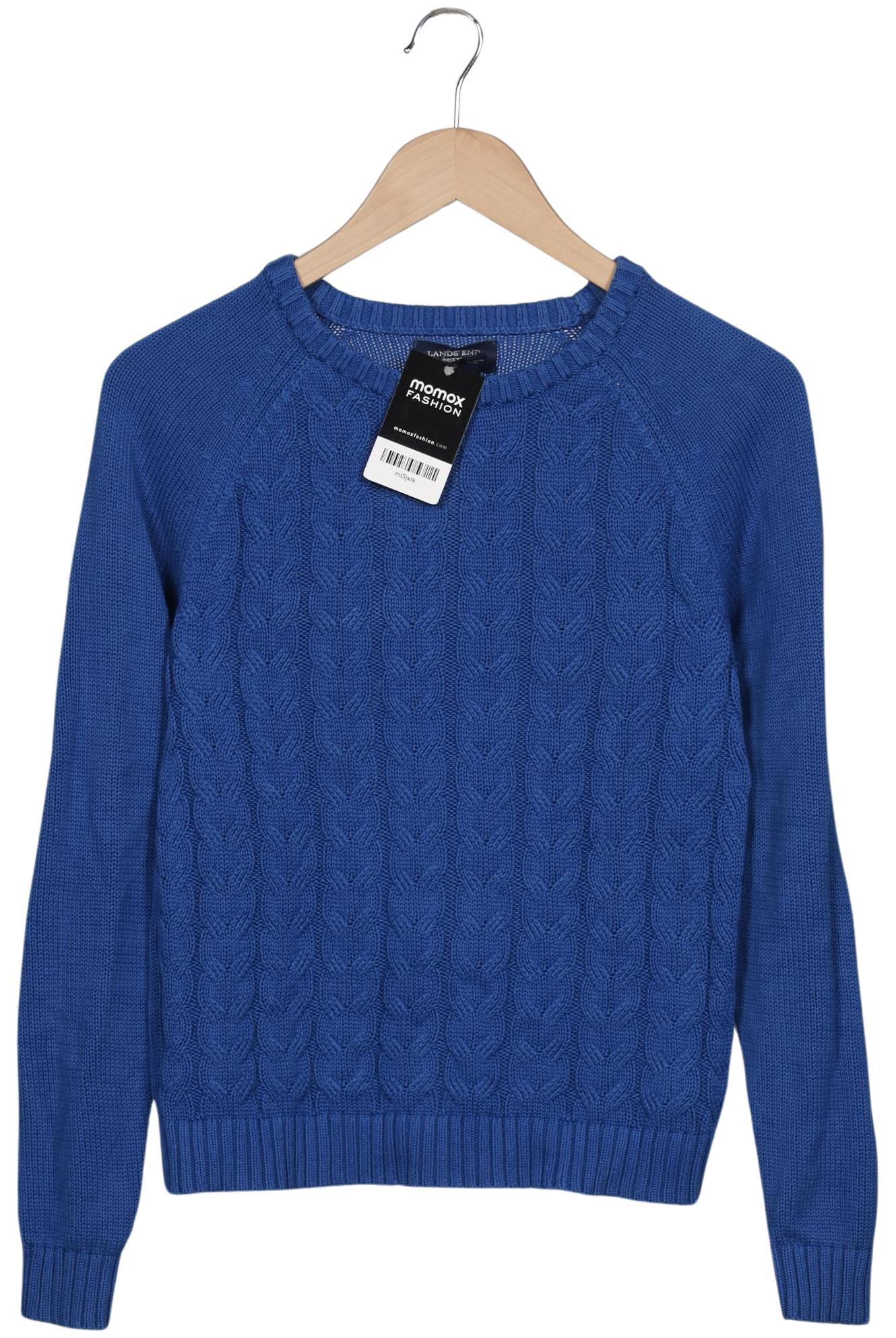 

Lands End Damen Pullover, blau, Gr. 34