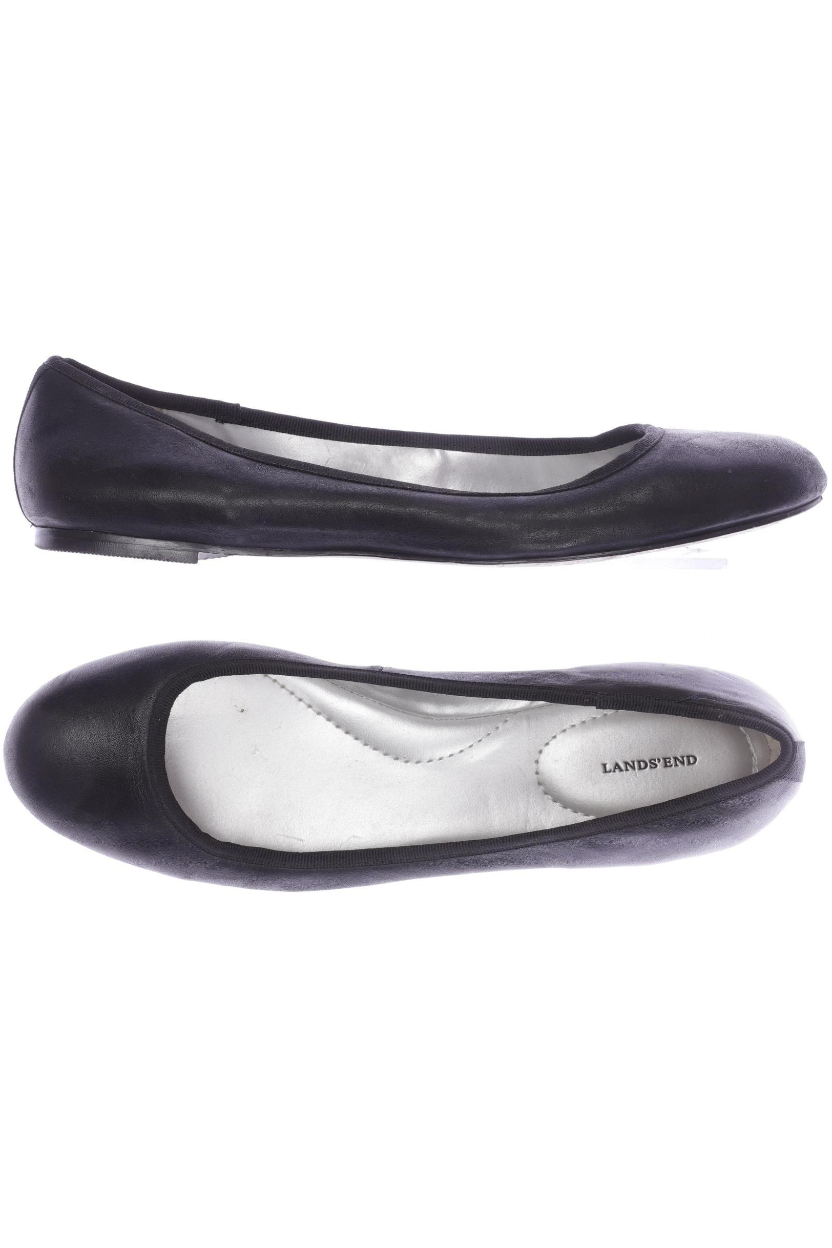 

Lands End Damen Ballerinas, schwarz