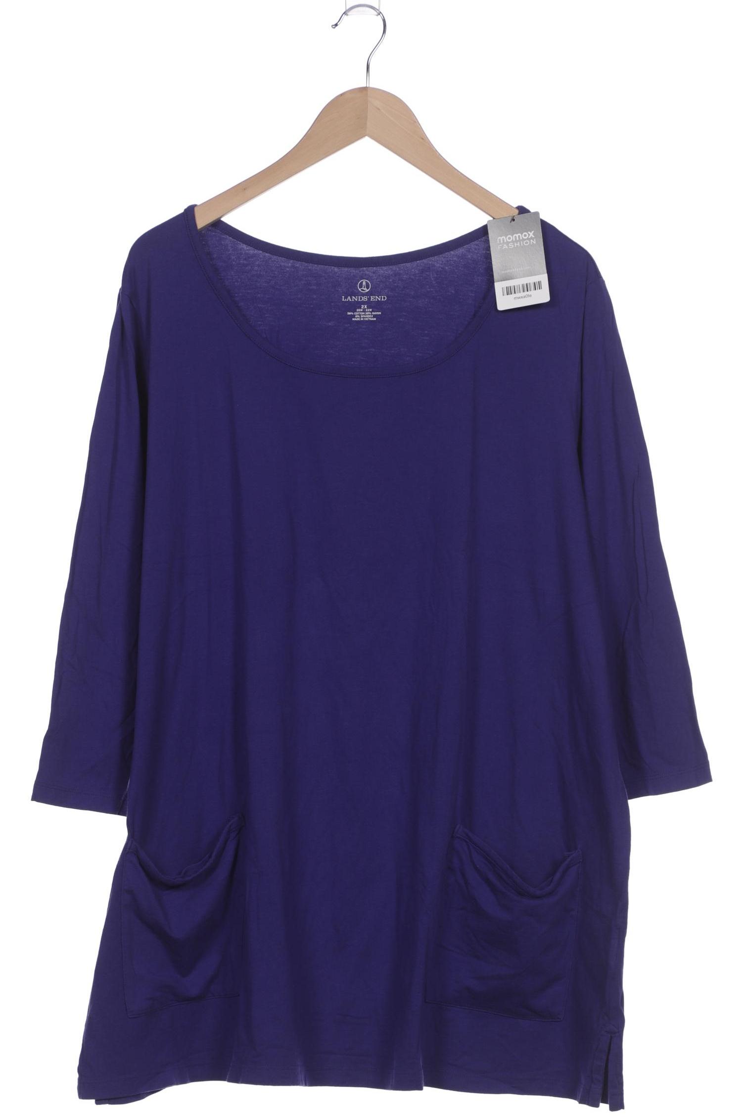

Lands End Damen Langarmshirt, flieder, Gr. 46