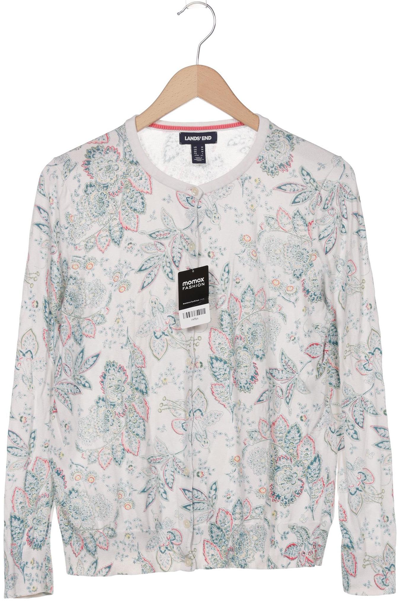 

Lands End Damen Strickjacke, weiß, Gr. 38