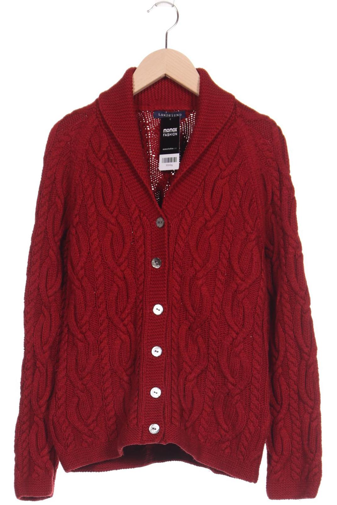 

Lands End Damen Strickjacke, rot, Gr. 36