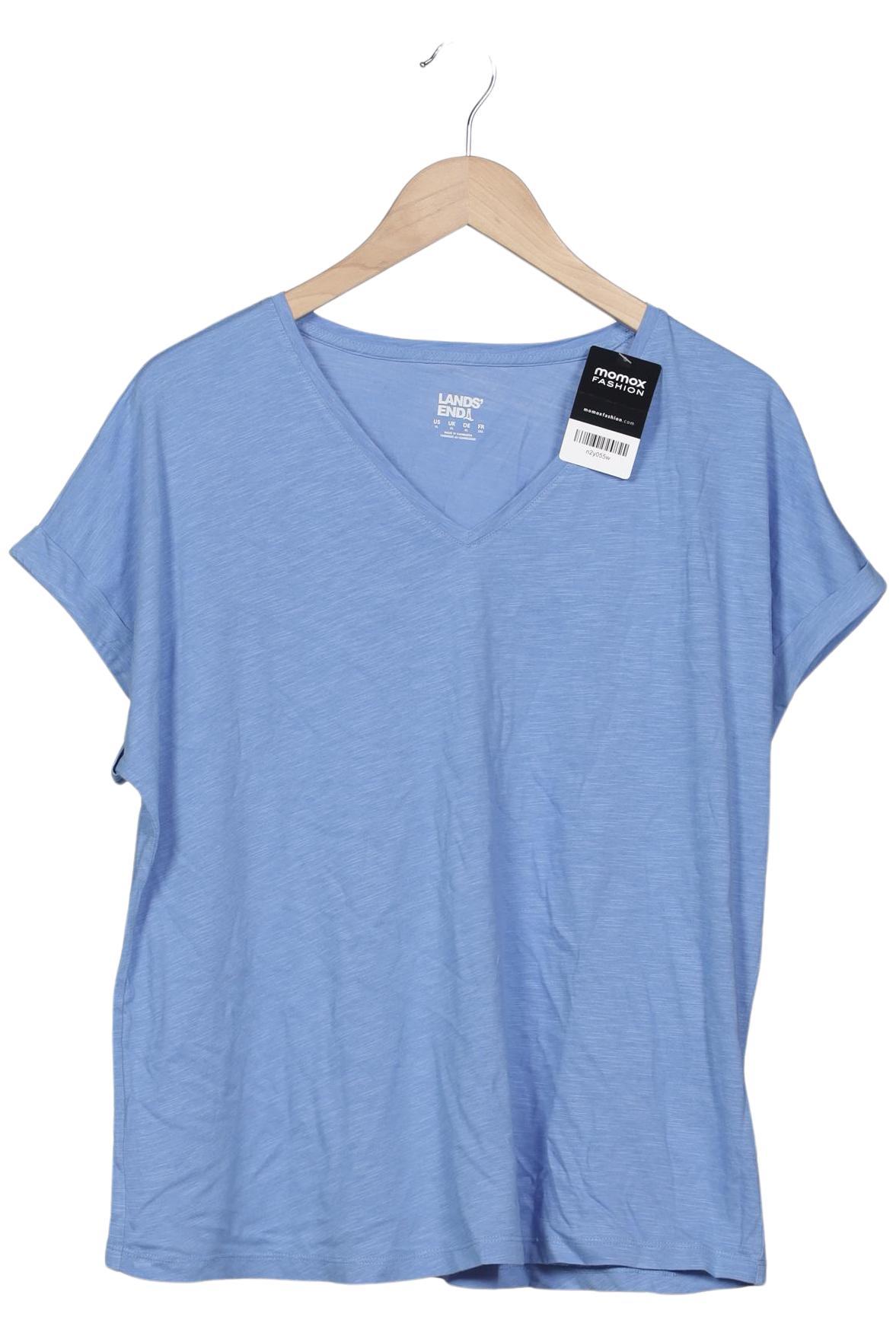 

Lands End Damen T-Shirt, blau, Gr. 44
