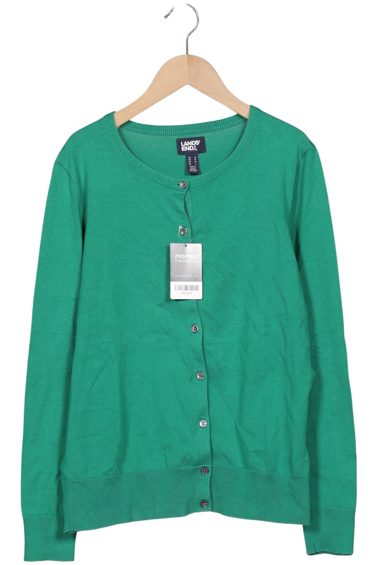 

Lands End Damen Strickjacke, grün, Gr. 38