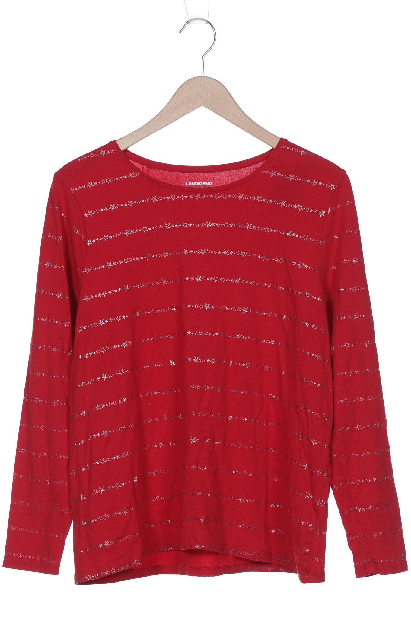 

Lands End Damen Langarmshirt, rot, Gr. 42