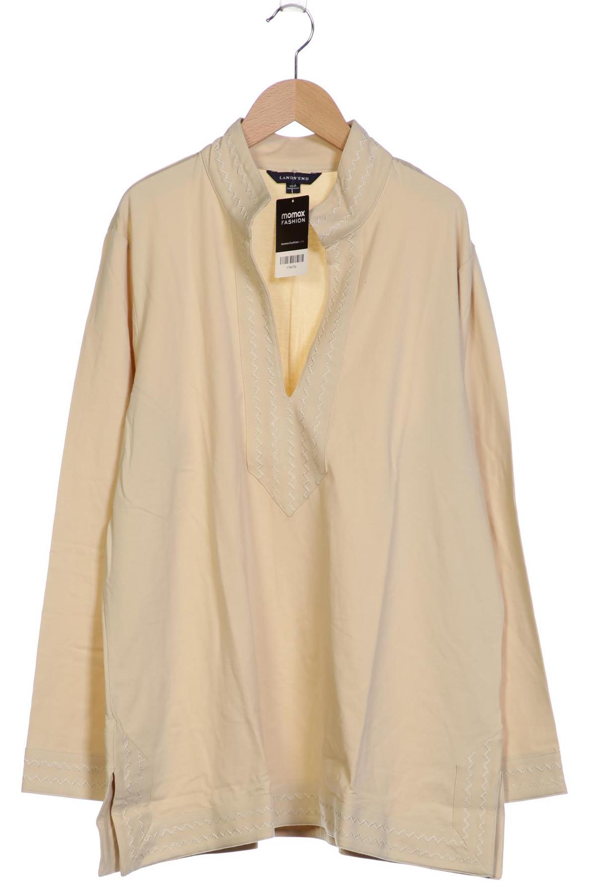 

Lands End Damen Langarmshirt, beige, Gr. 44