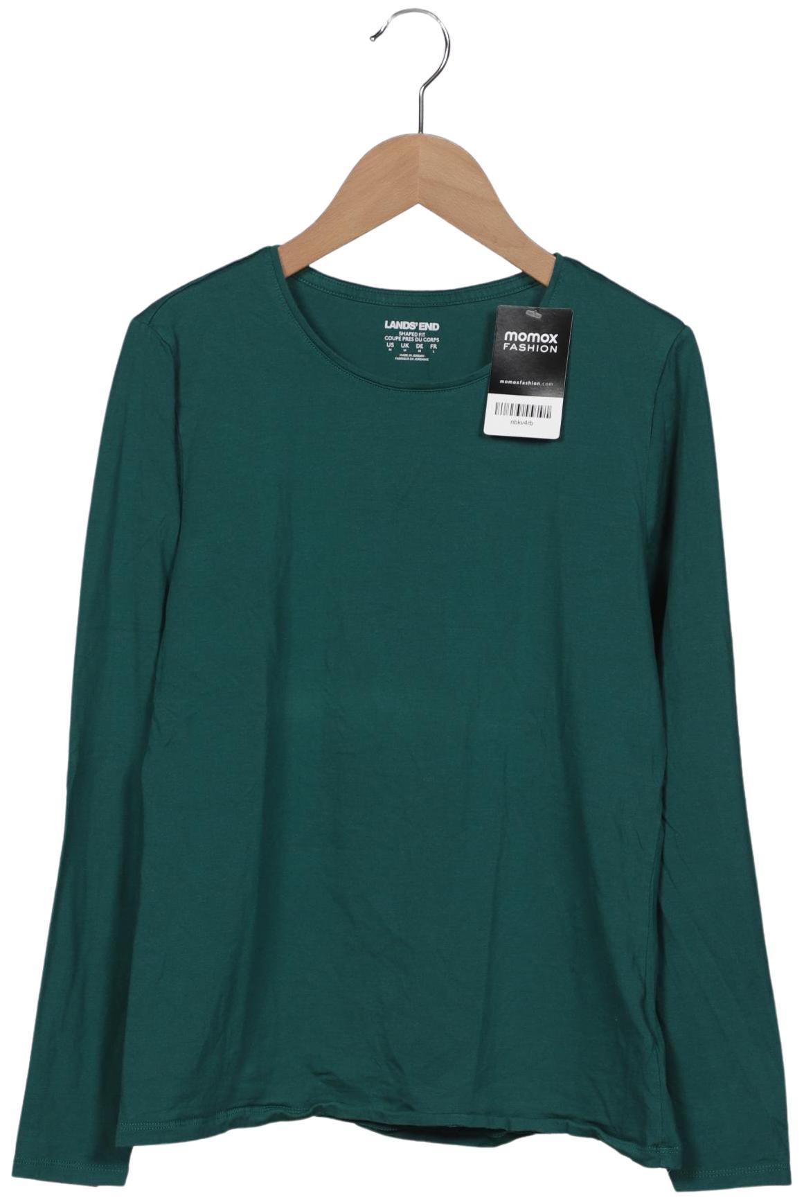 

Lands End Damen Langarmshirt, grün, Gr. 38