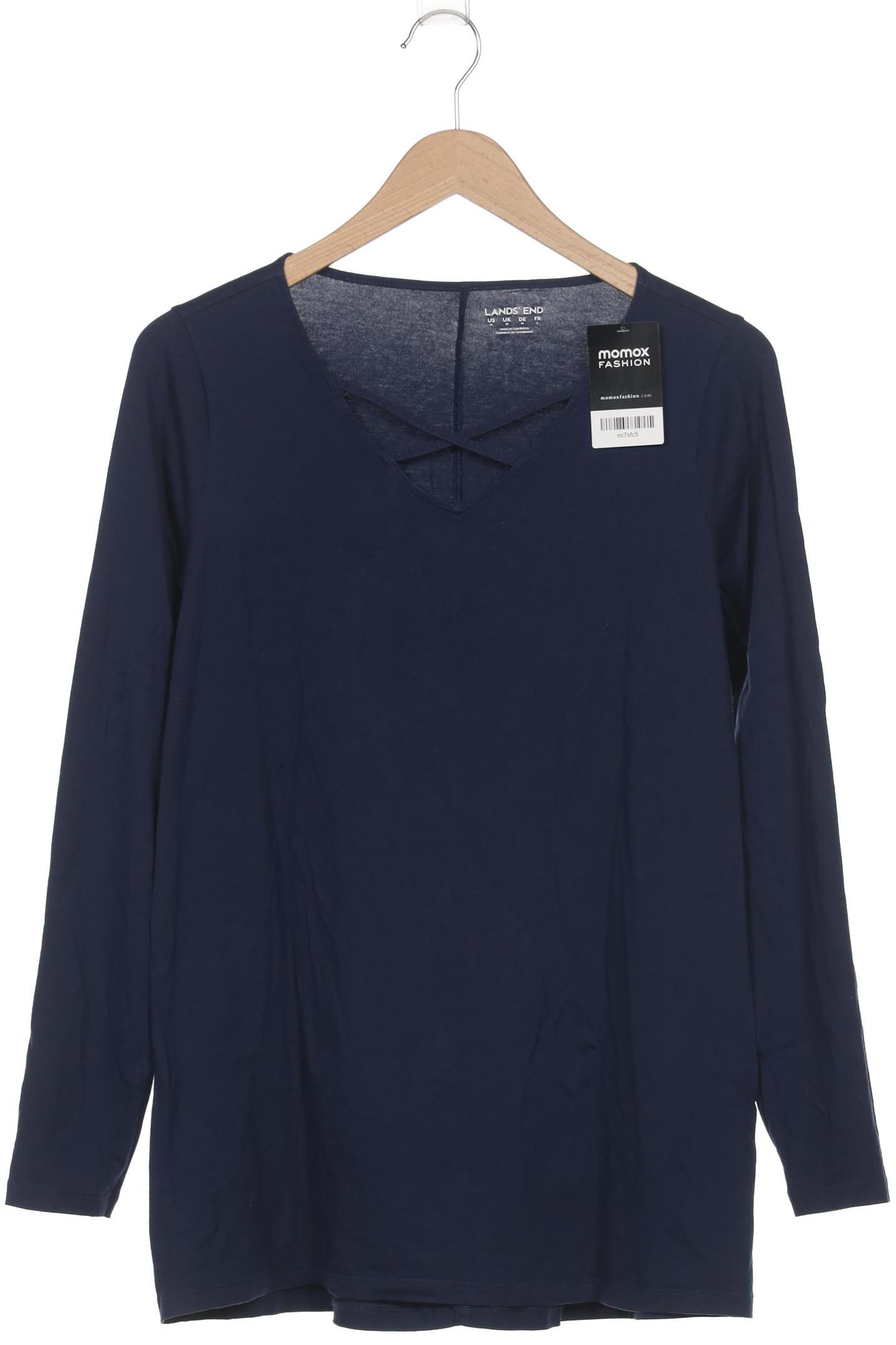 

Lands End Damen Langarmshirt, marineblau, Gr. 38