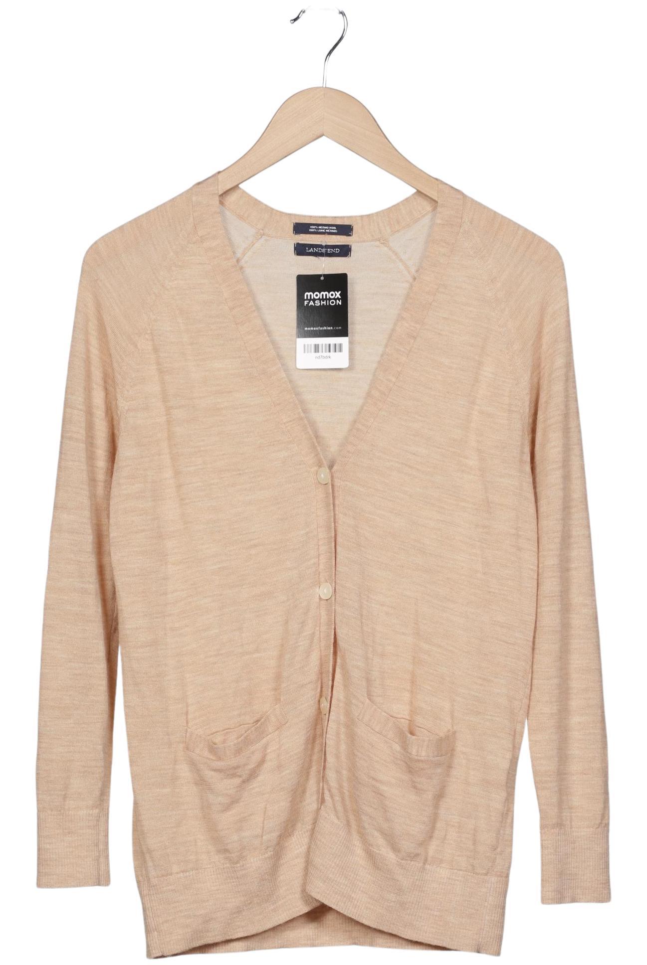 

Lands End Damen Strickjacke, beige, Gr. 38