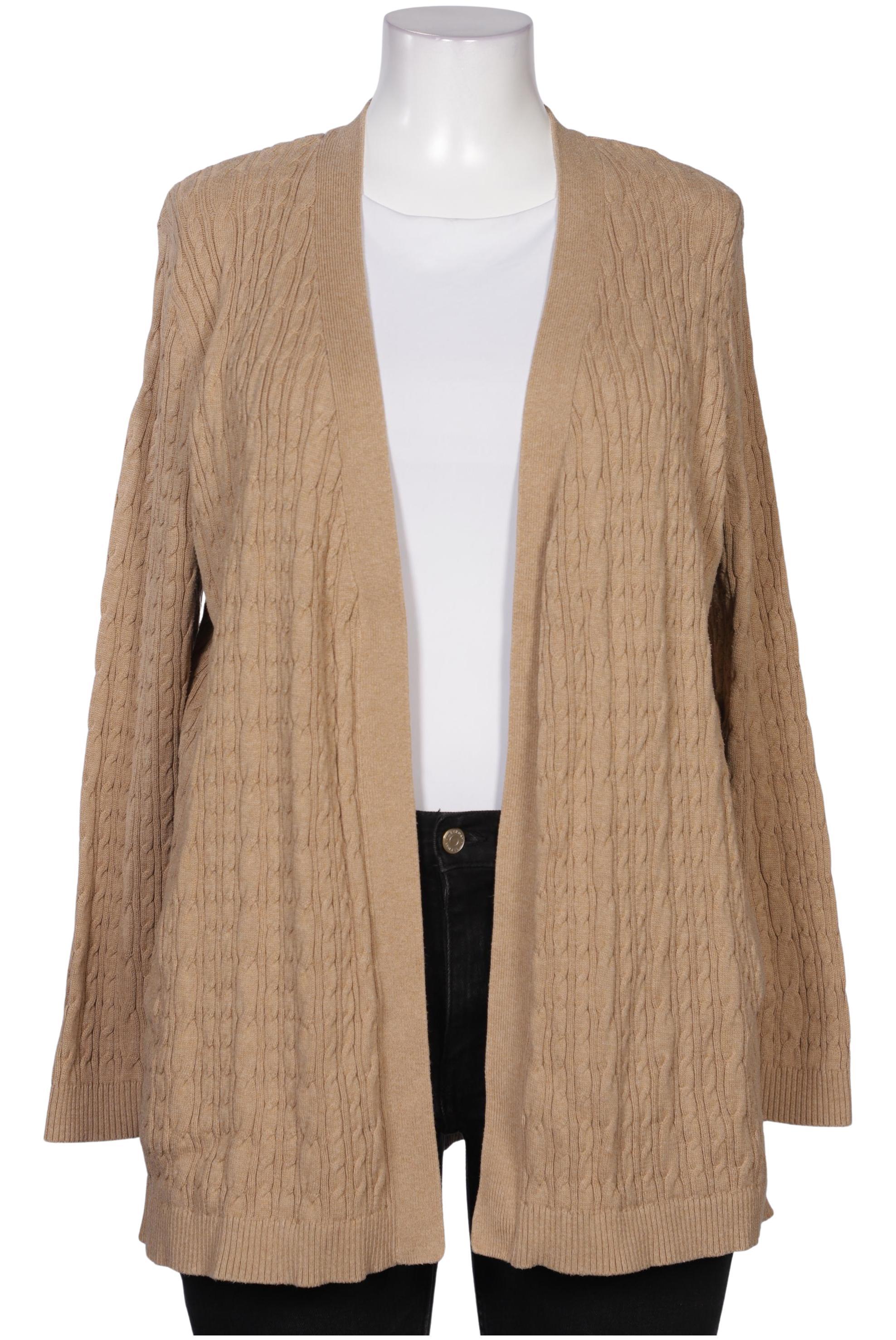 

Lands End Damen Strickjacke, beige, Gr. 42