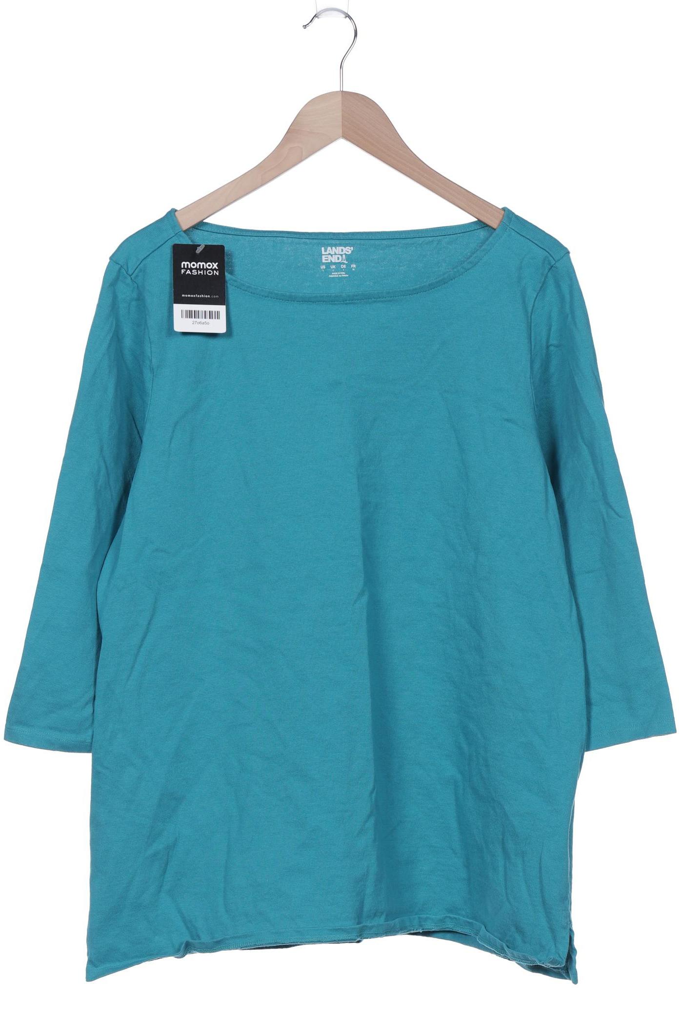 

Lands End Damen Langarmshirt, türkis, Gr. 42