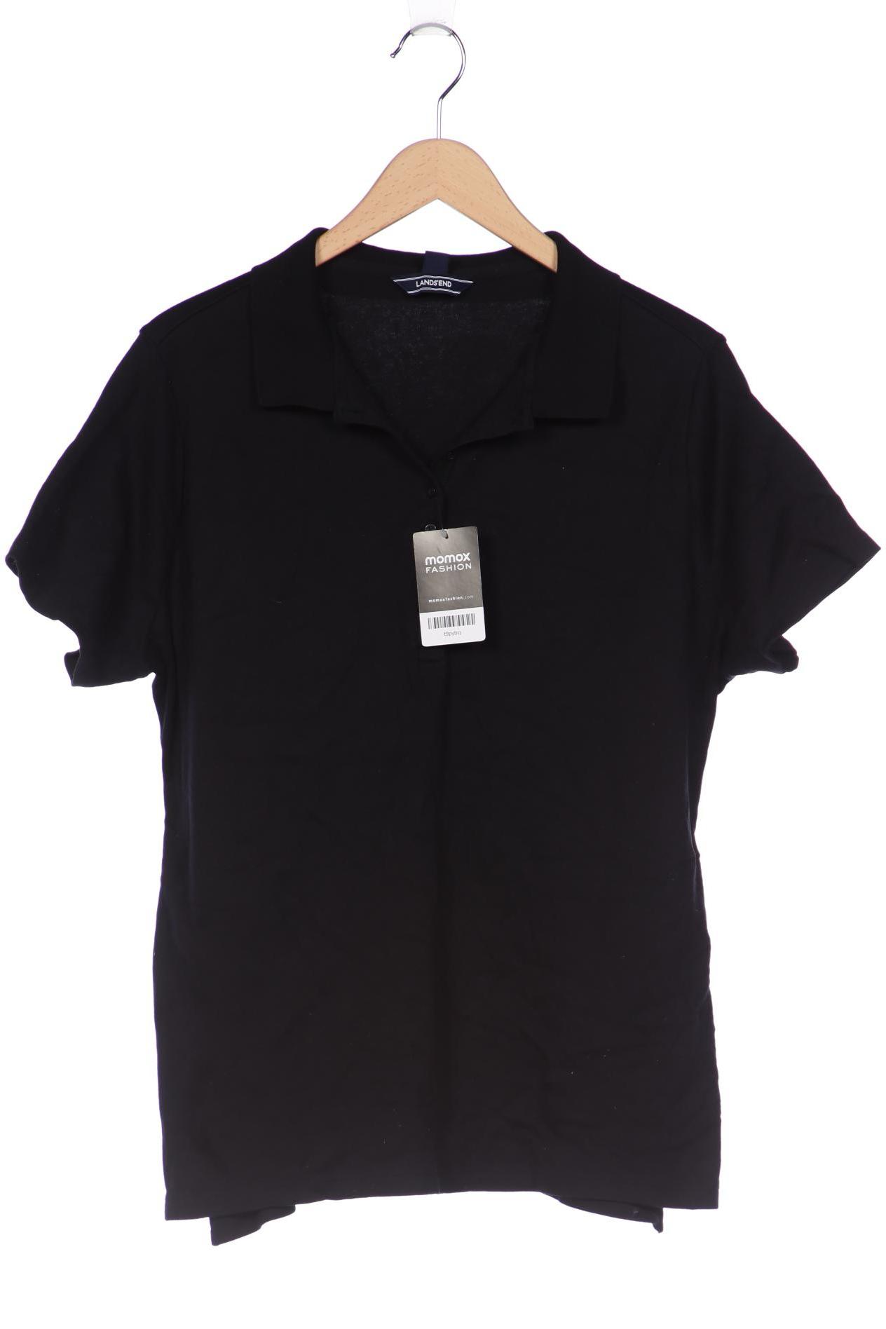 

Lands End Damen Poloshirt, schwarz, Gr. 50