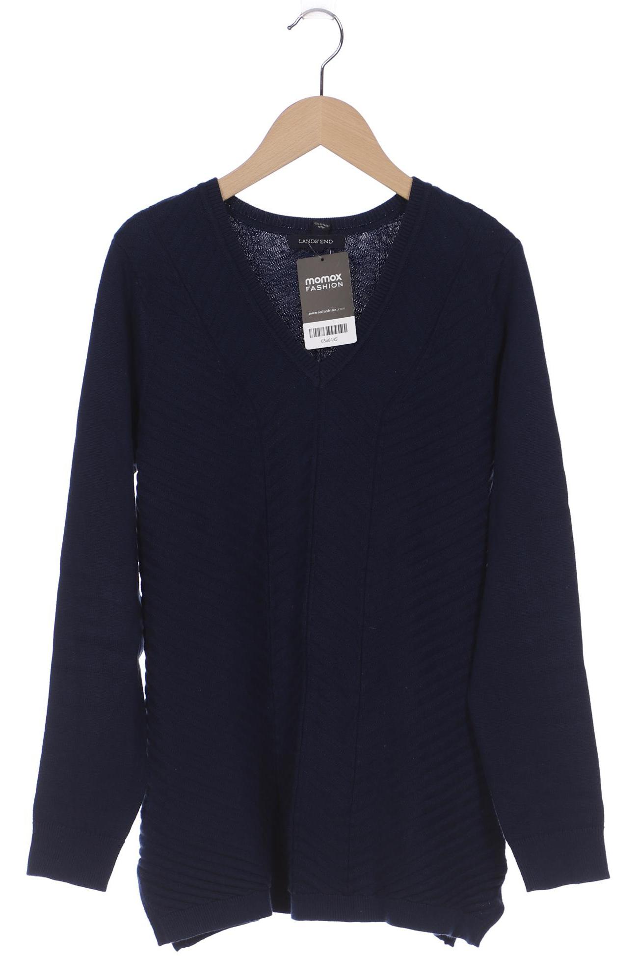 

Lands End Damen Pullover, blau, Gr. 36