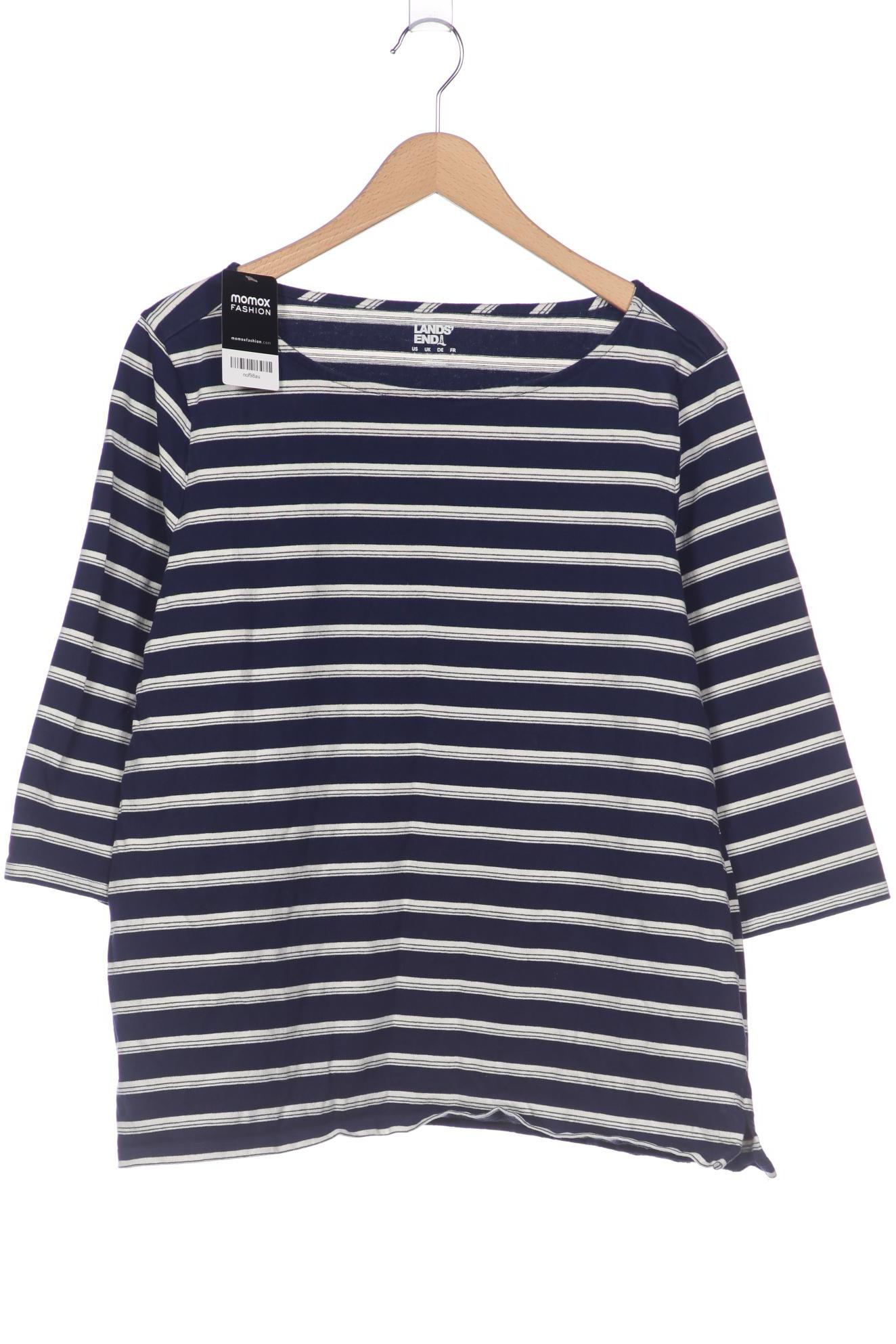 

Lands End Damen Langarmshirt, marineblau, Gr. 42