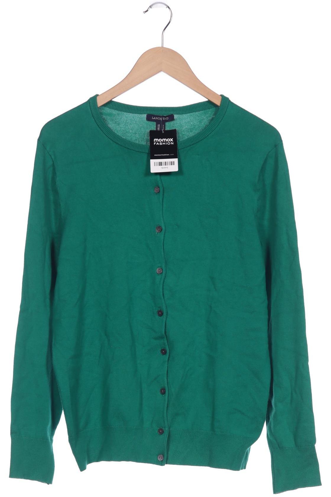 

Lands End Damen Strickjacke, grün, Gr. 42