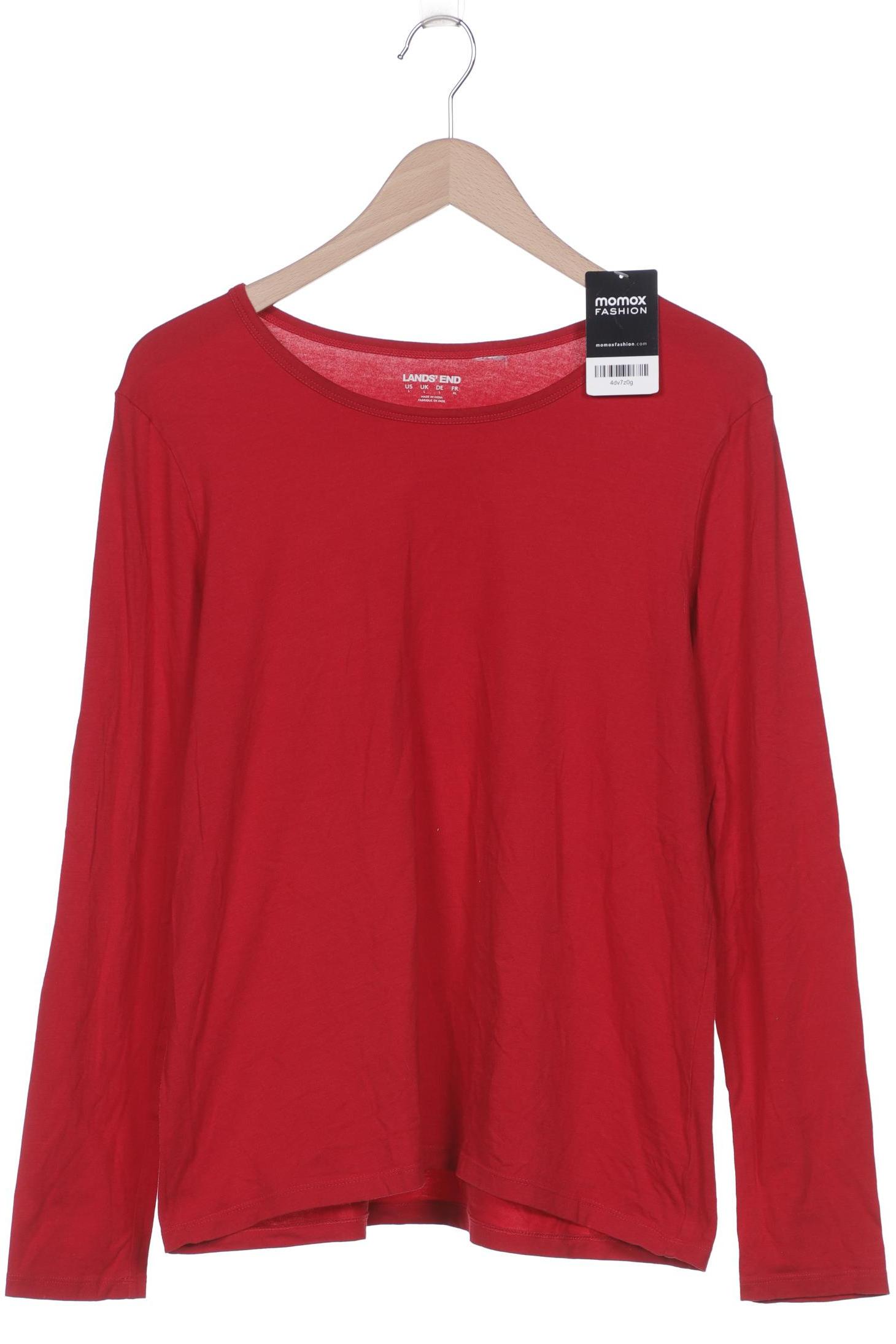 

Lands End Damen Langarmshirt, rot, Gr. 42