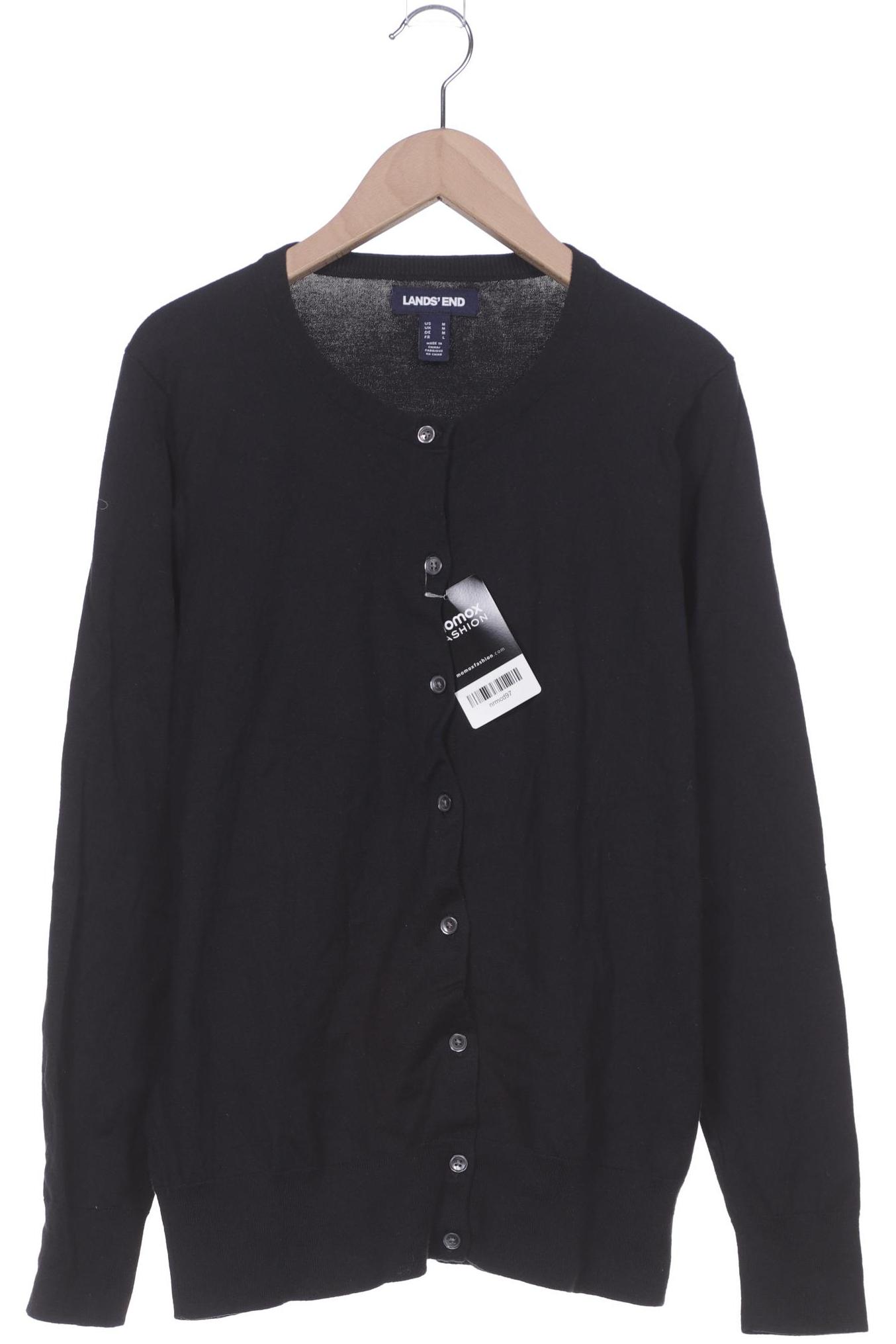 

Lands End Damen Strickjacke, schwarz
