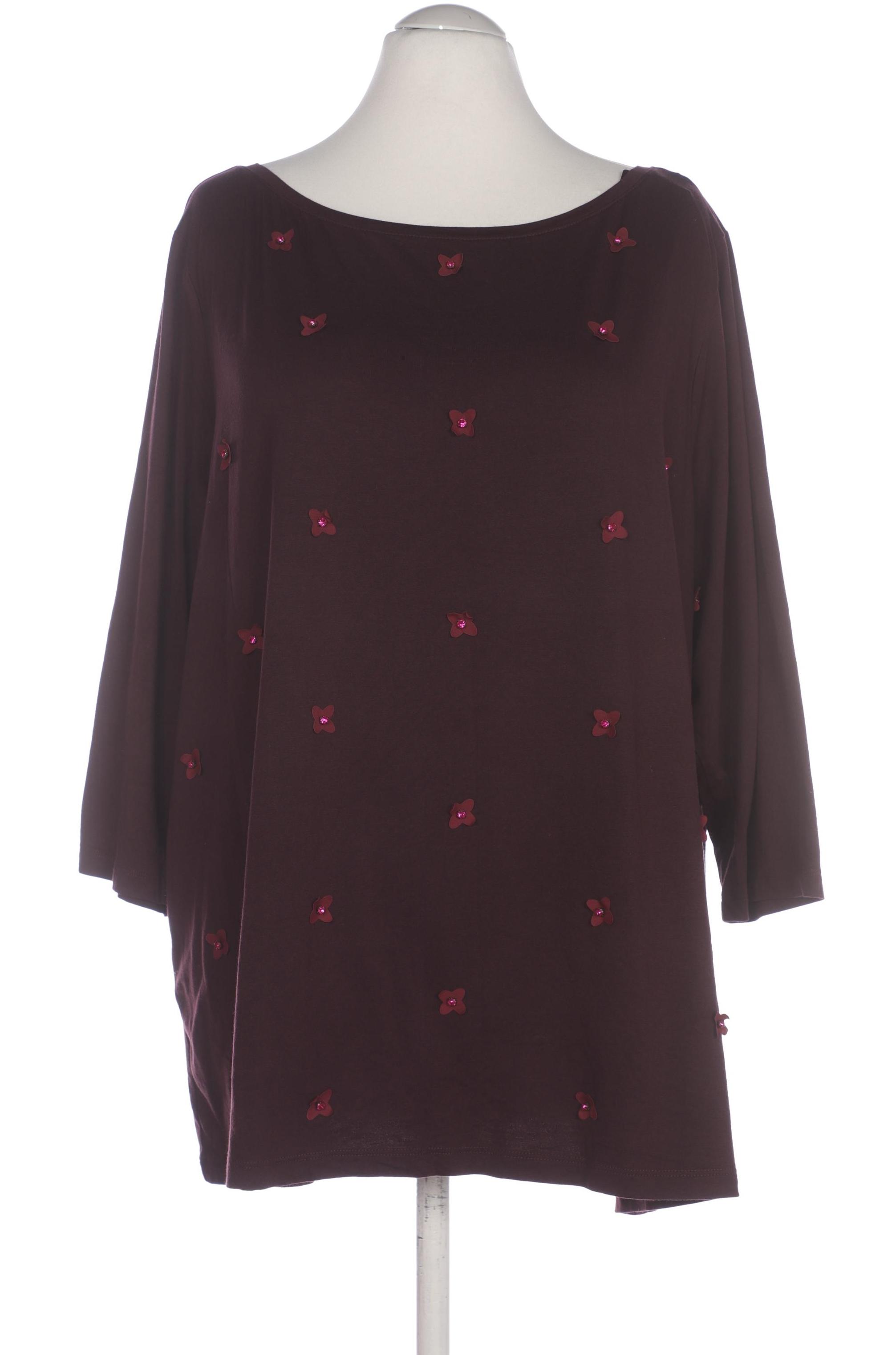 

Lands End Damen Langarmshirt, bordeaux, Gr. 56