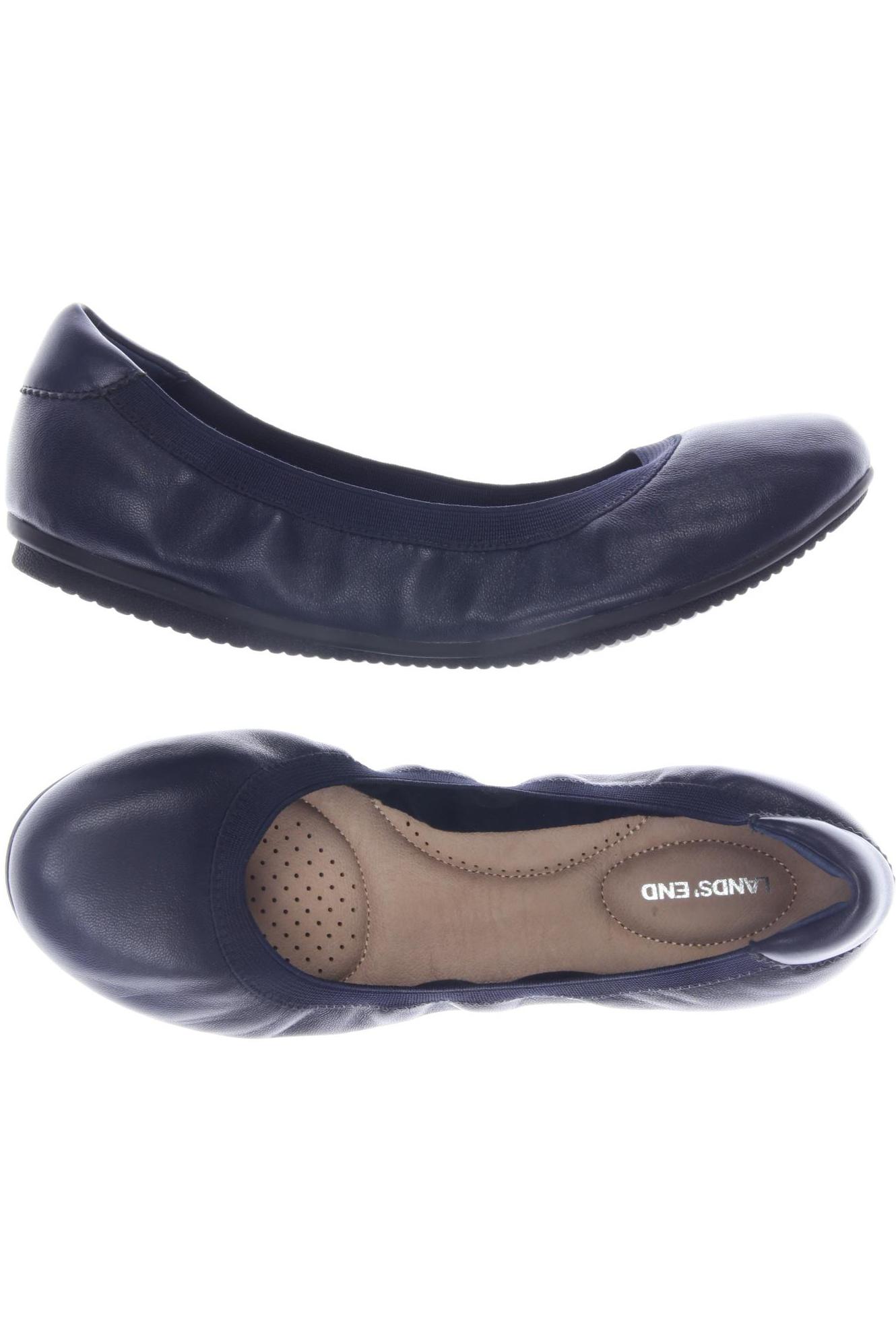 

Lands End Damen Ballerinas, marineblau