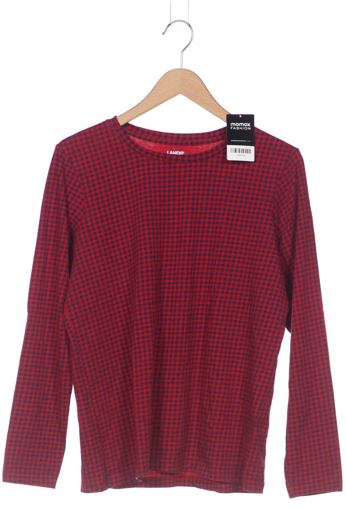

Lands End Damen Langarmshirt, rot, Gr. 38