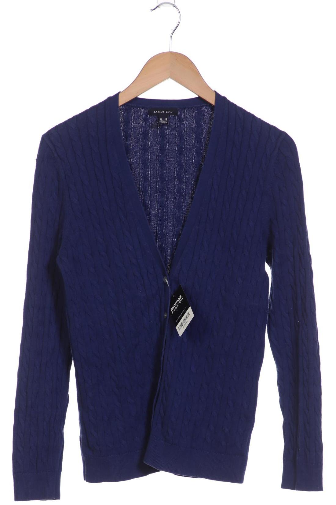 

Lands End Damen Strickjacke, blau, Gr. 38