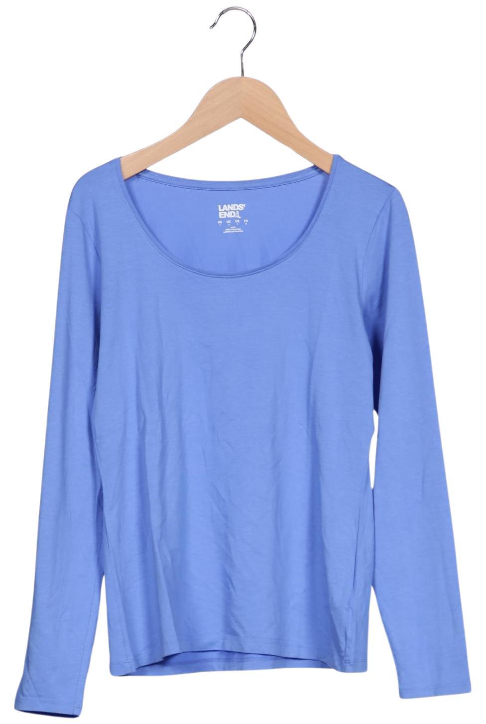 

Lands End Damen Langarmshirt, hellblau, Gr. 36