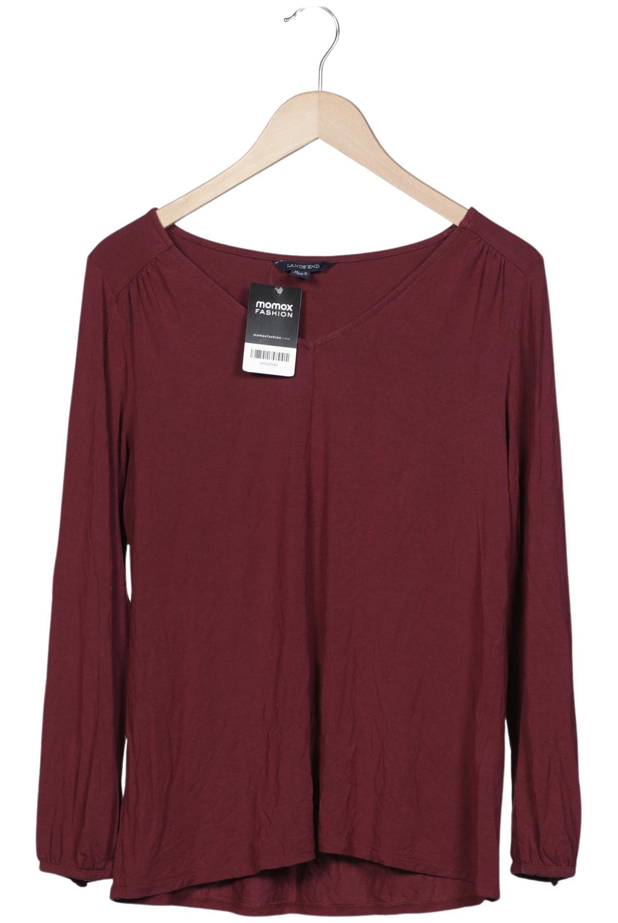 

Lands End Damen Langarmshirt, bordeaux, Gr. 38
