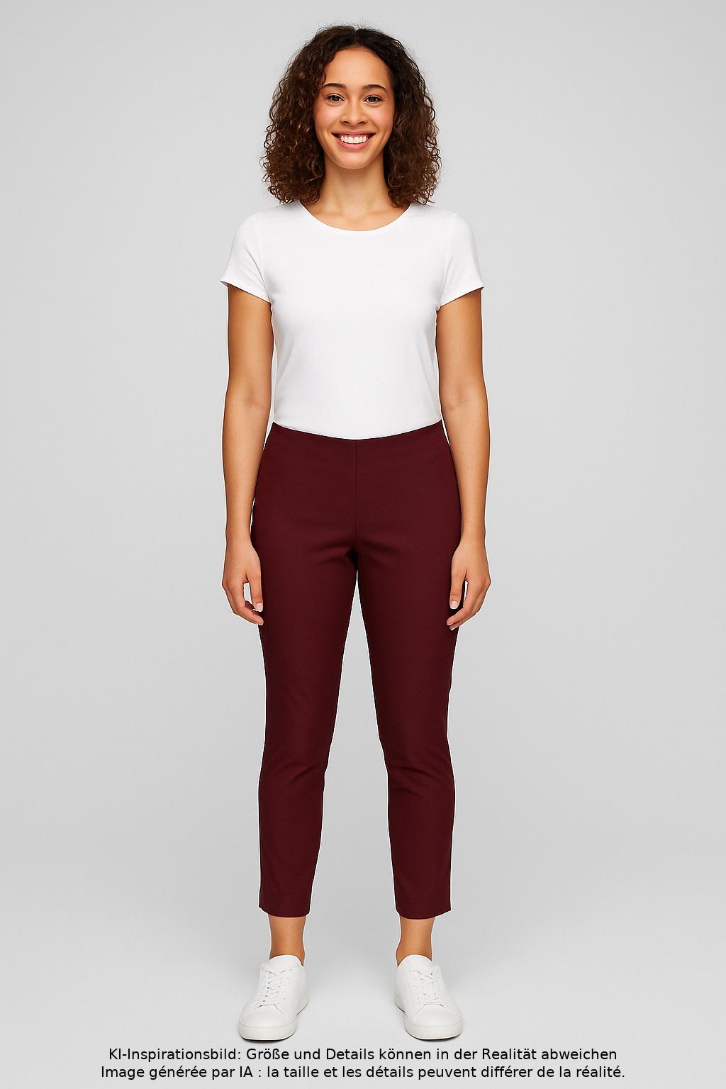 

Lands End Damen Stoffhose, bordeaux, Gr. 42