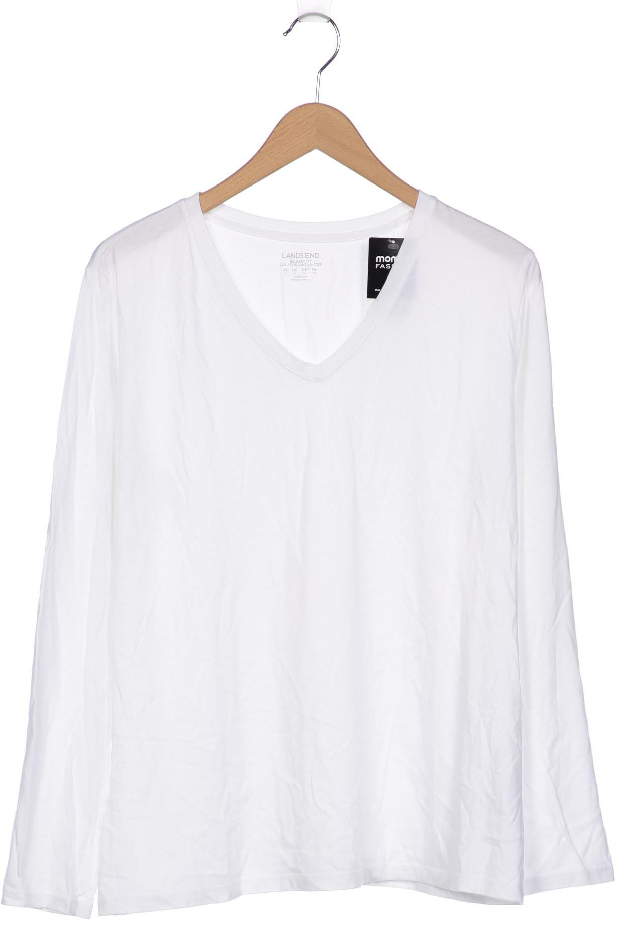 

Lands End Damen Langarmshirt, weiß, Gr. 44
