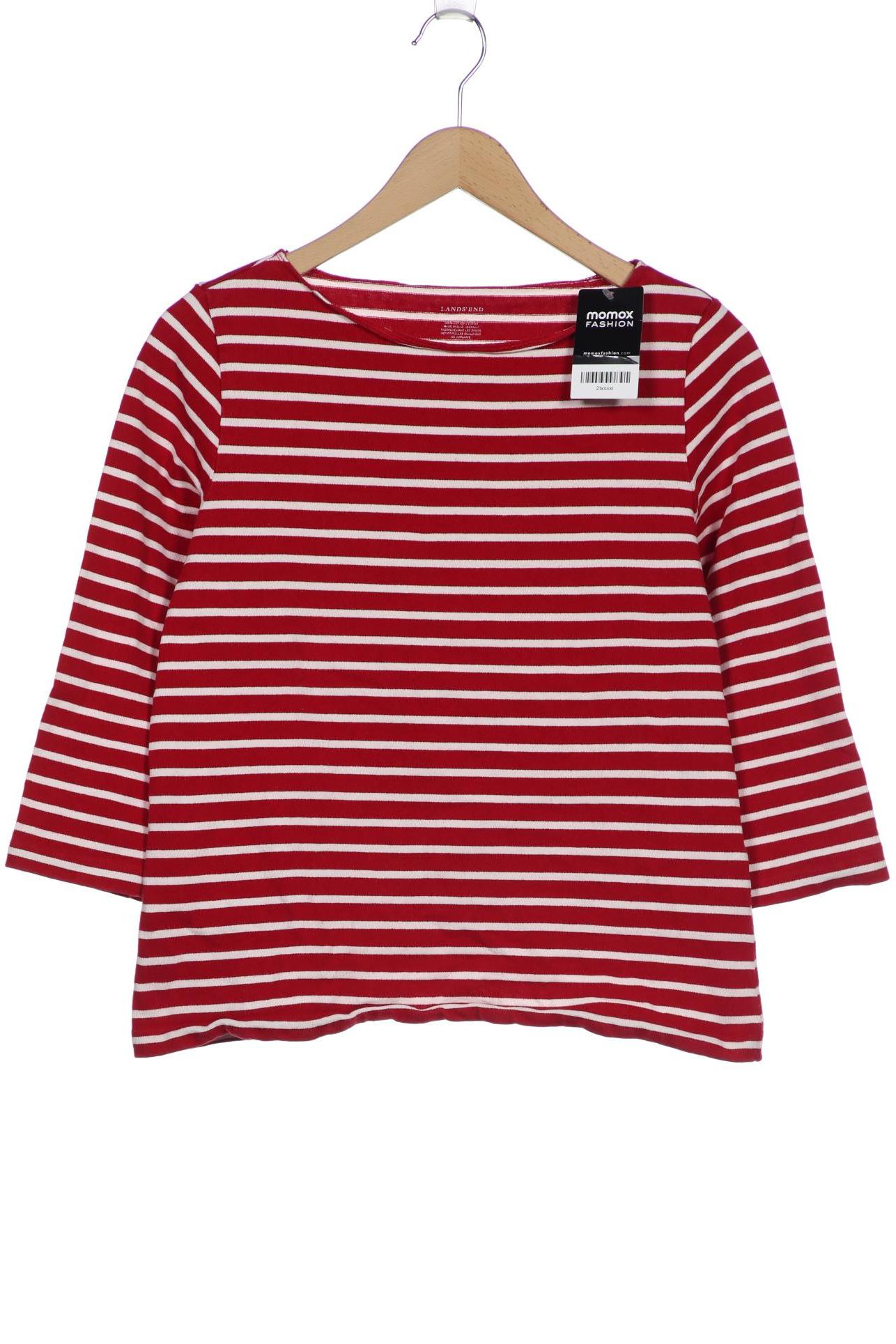 

Lands End Damen Langarmshirt, rot, Gr. 36