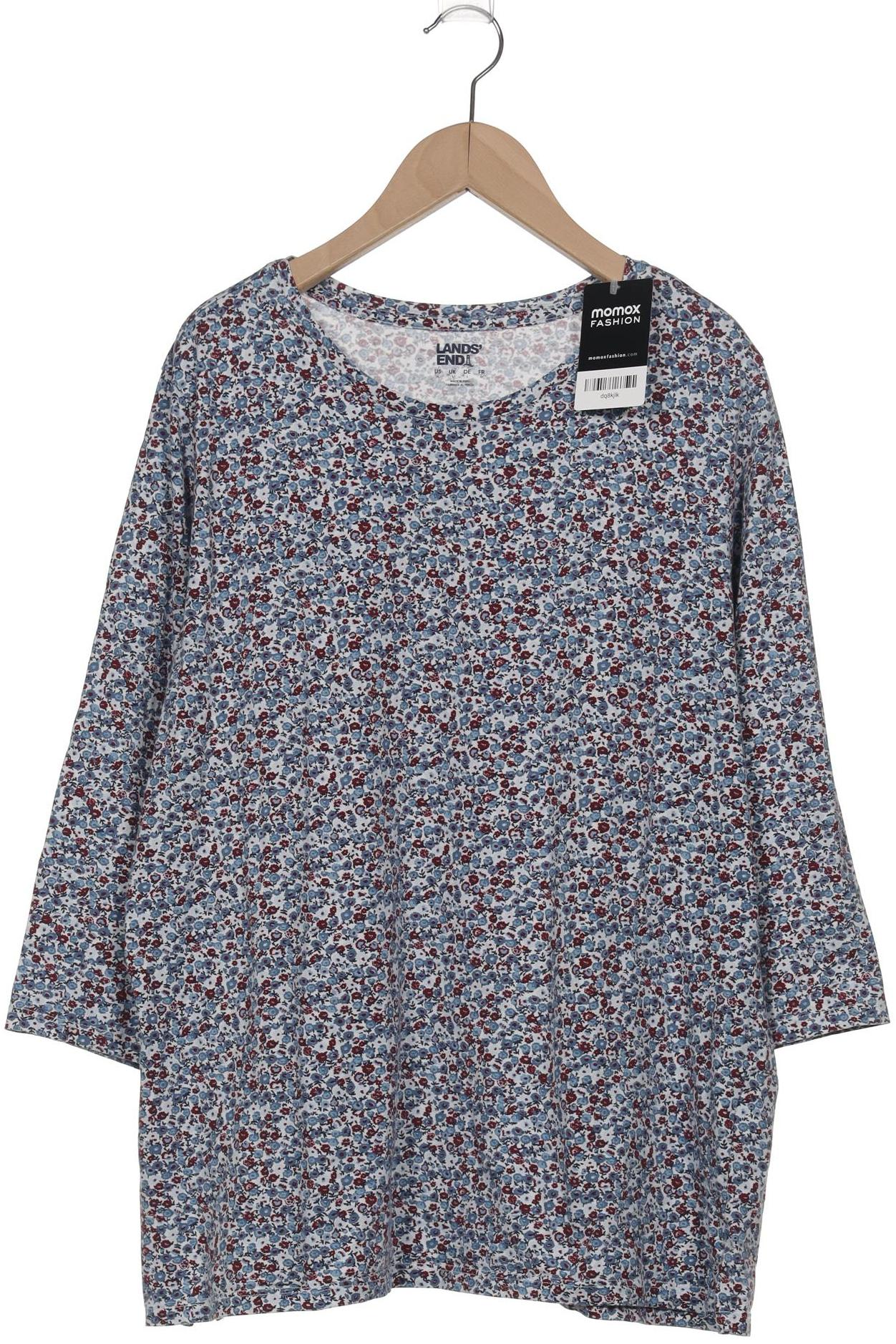 

Lands End Damen Langarmshirt, blau, Gr. 42