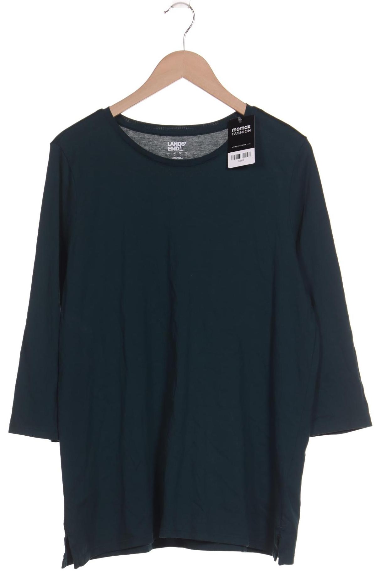 

Lands End Damen Langarmshirt, grün, Gr. 42