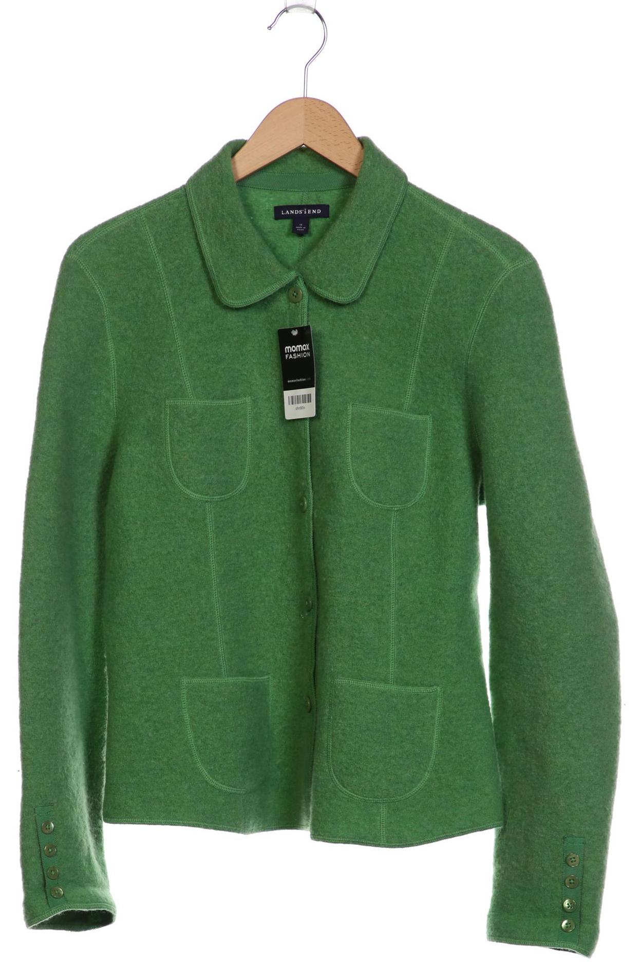 

Lands End Damen Strickjacke, grün, Gr. 12