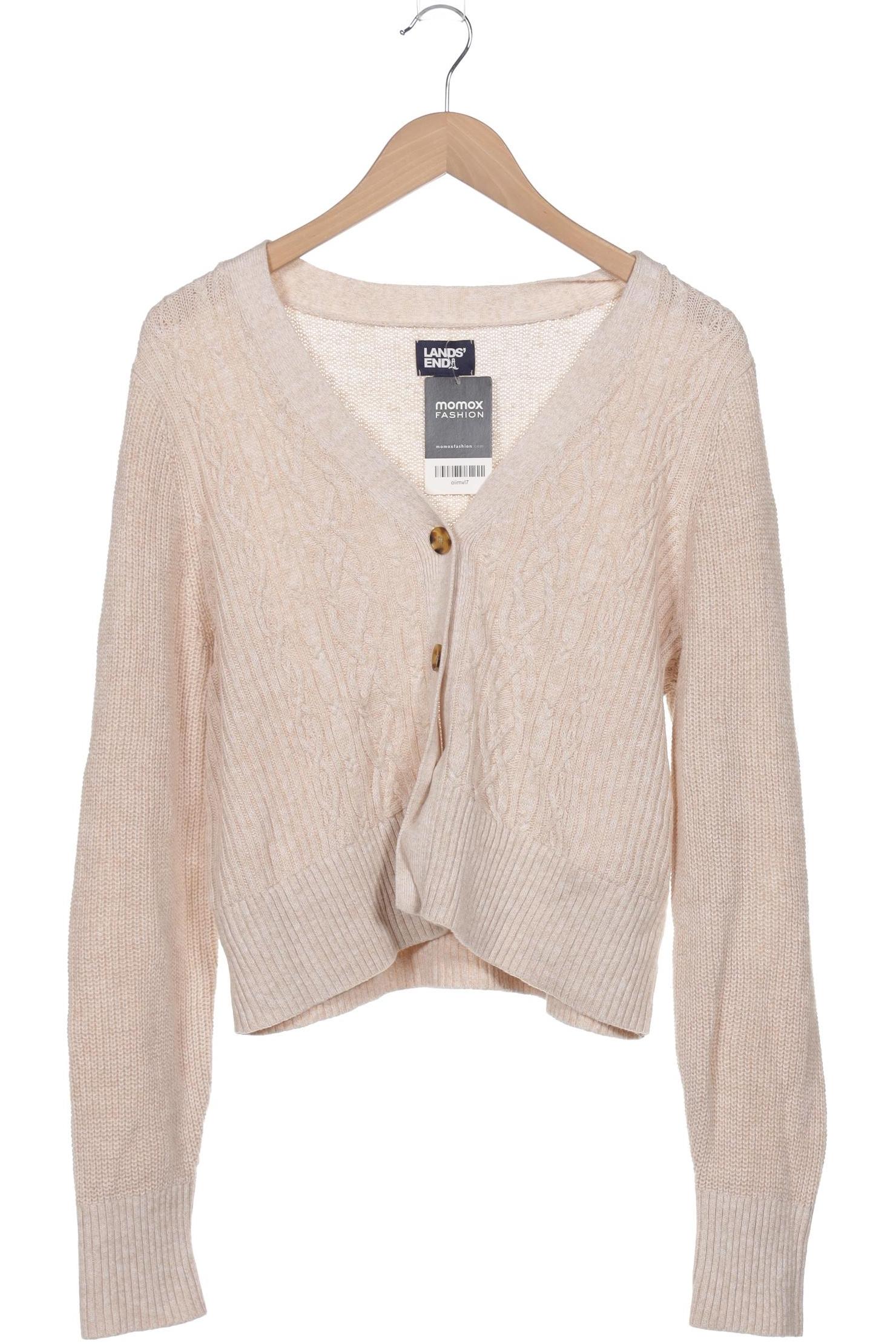 

Lands End Damen Strickjacke, beige, Gr. 42