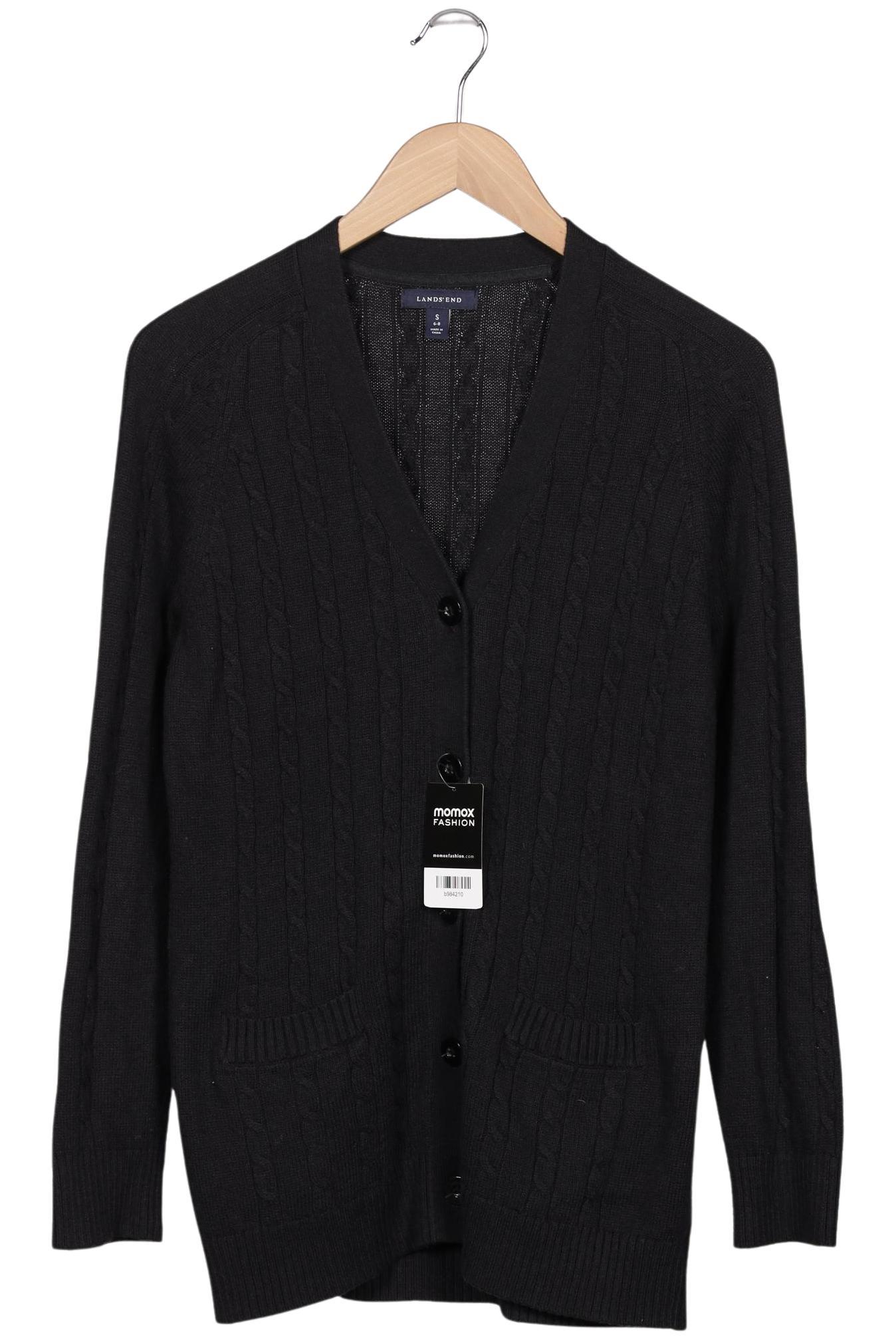 

Lands End Damen Strickjacke, schwarz, Gr. 36