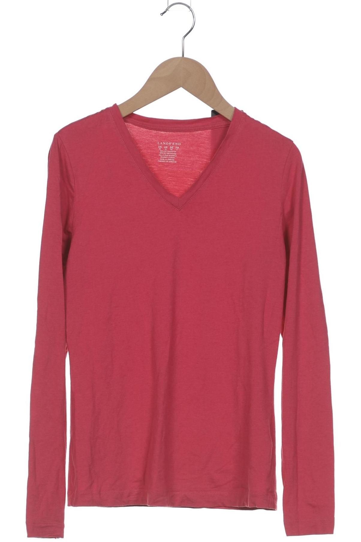 

Lands End Damen Langarmshirt, pink, Gr. 34