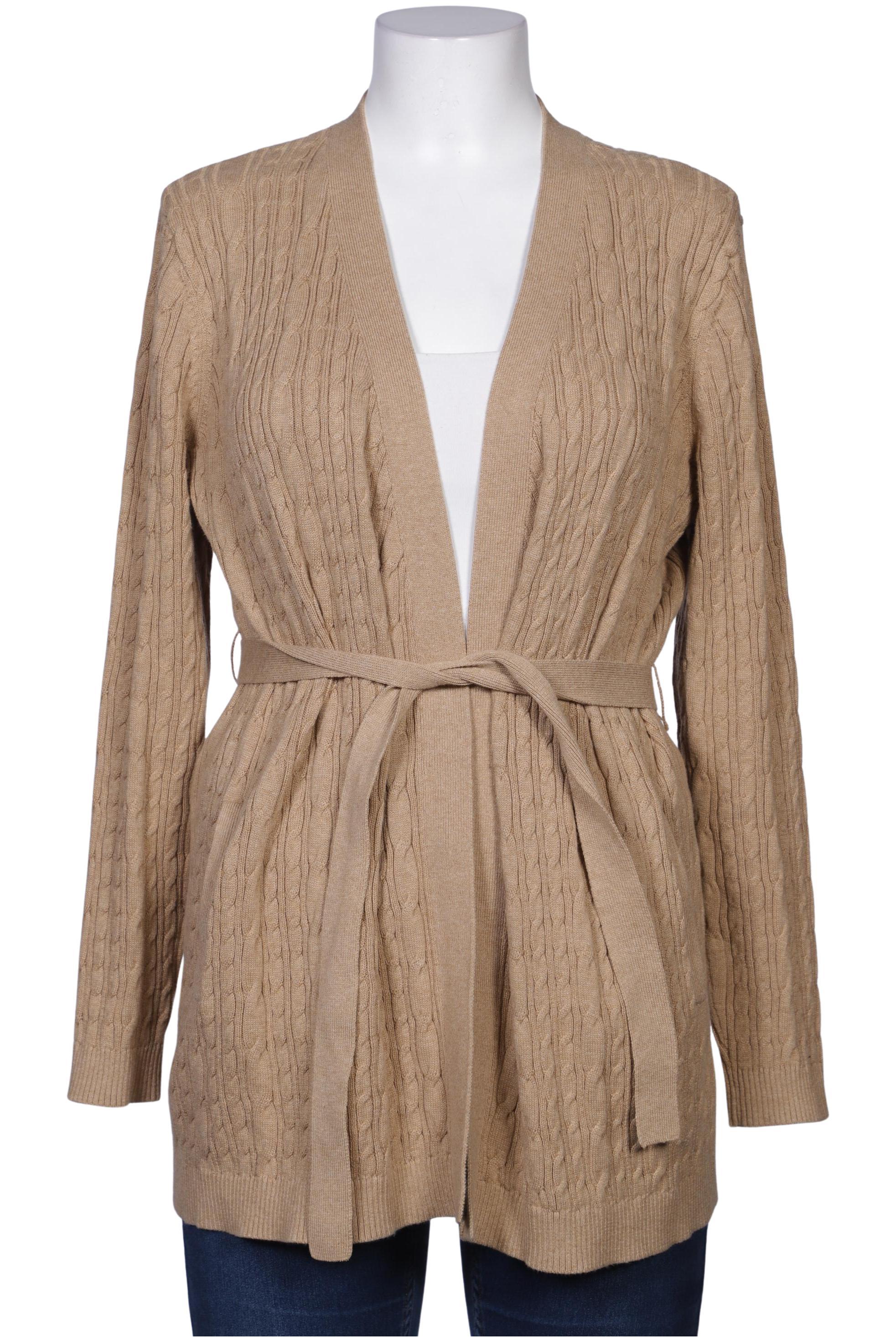 

Lands End Damen Strickjacke, beige, Gr. 38