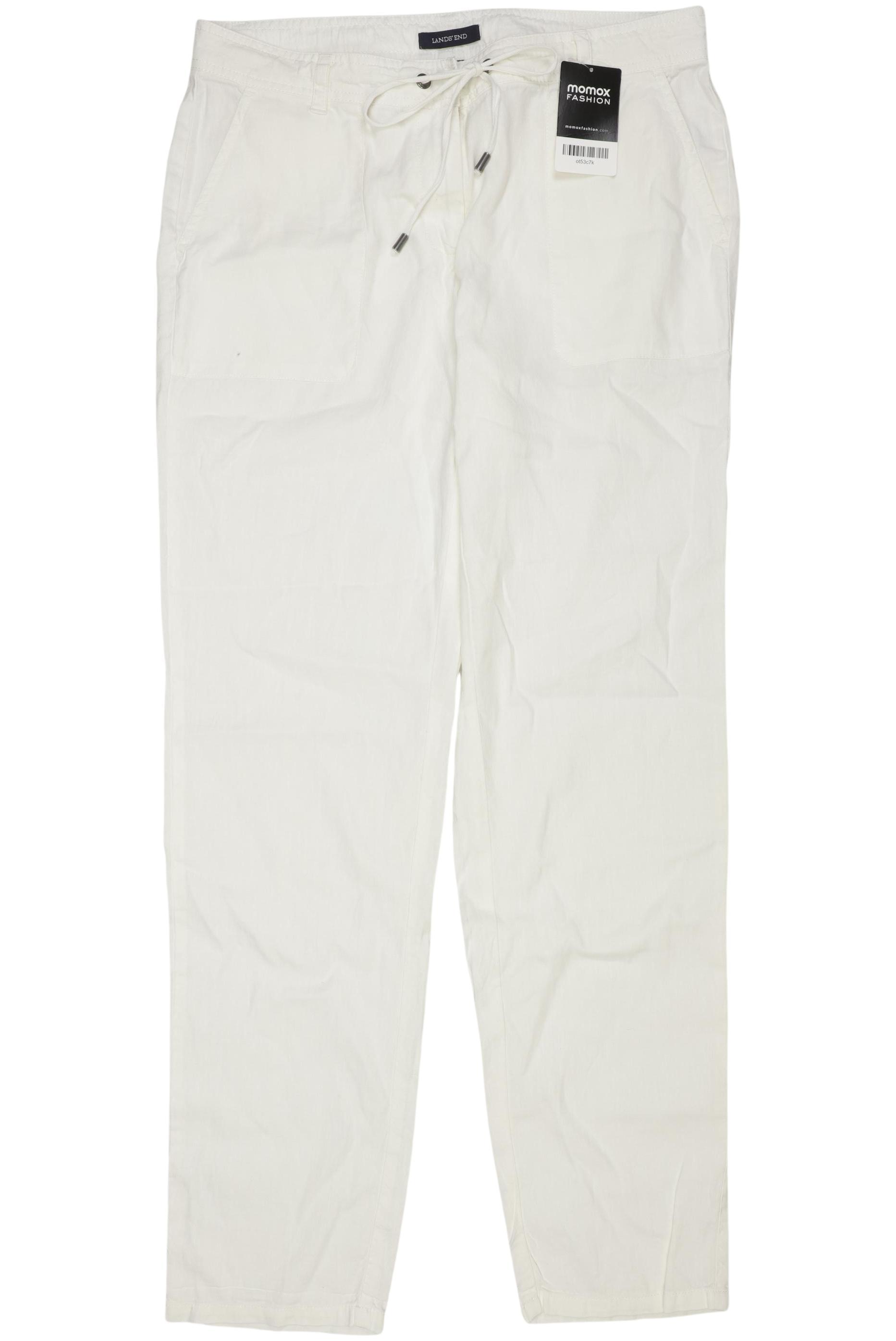 

Lands End Damen Stoffhose, weiß, Gr. 36